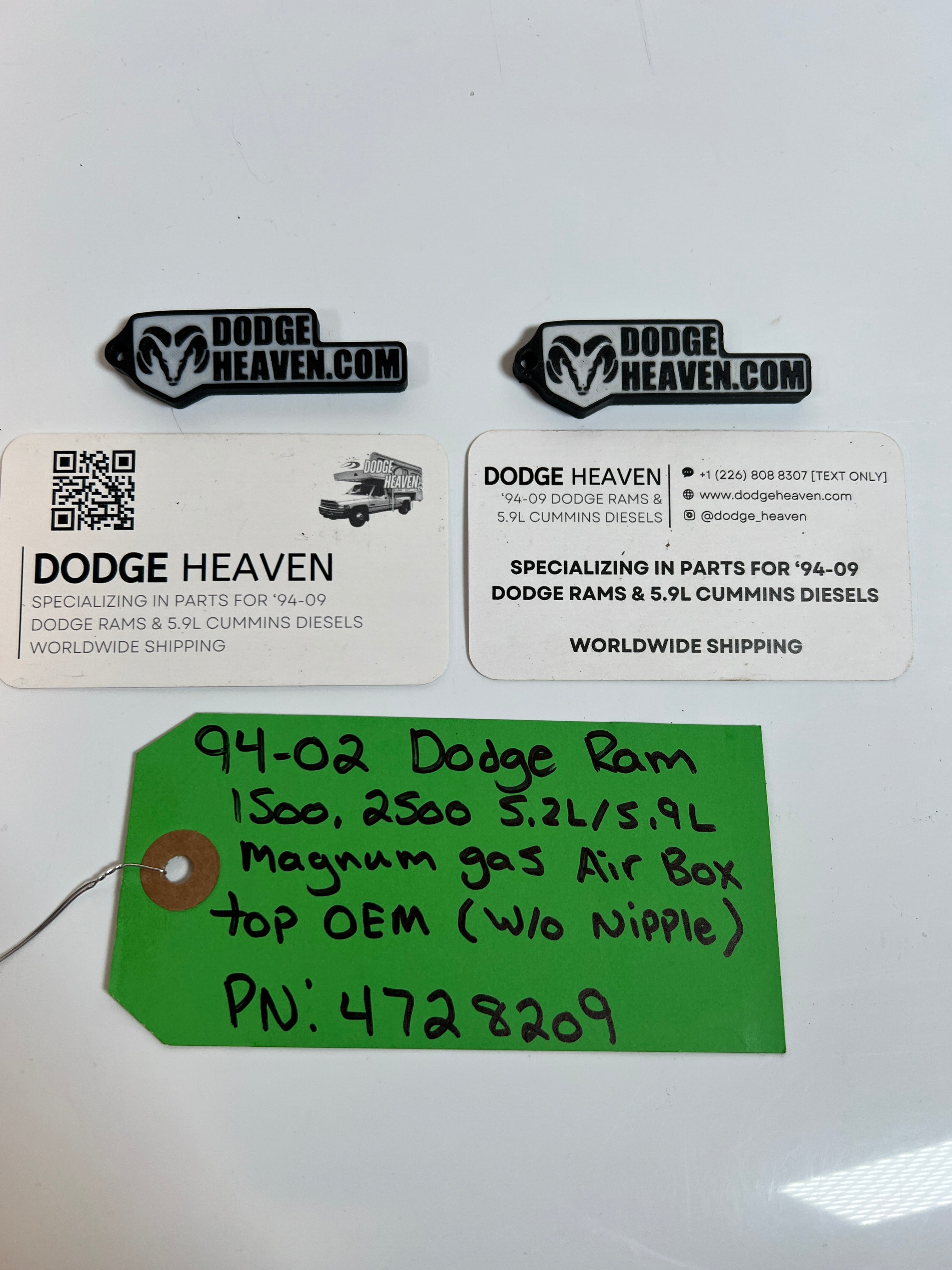 1994-2002 Dodge Ram 1500 2500 5.2L / 5.9l magnum Air filter Box Top