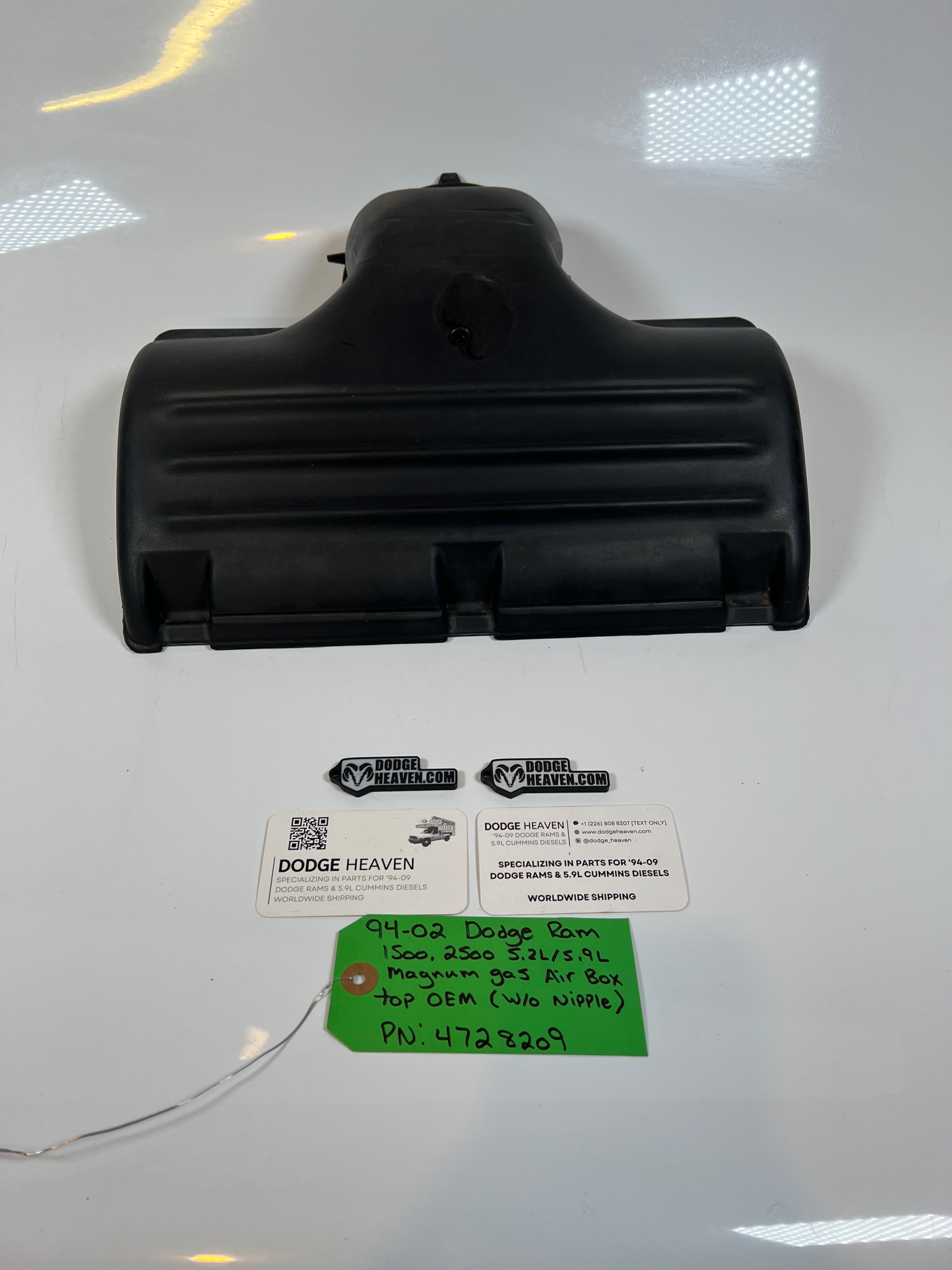 1994-2002 Dodge Ram 1500 2500 5.2L / 5.9l magnum Air filter Box Top