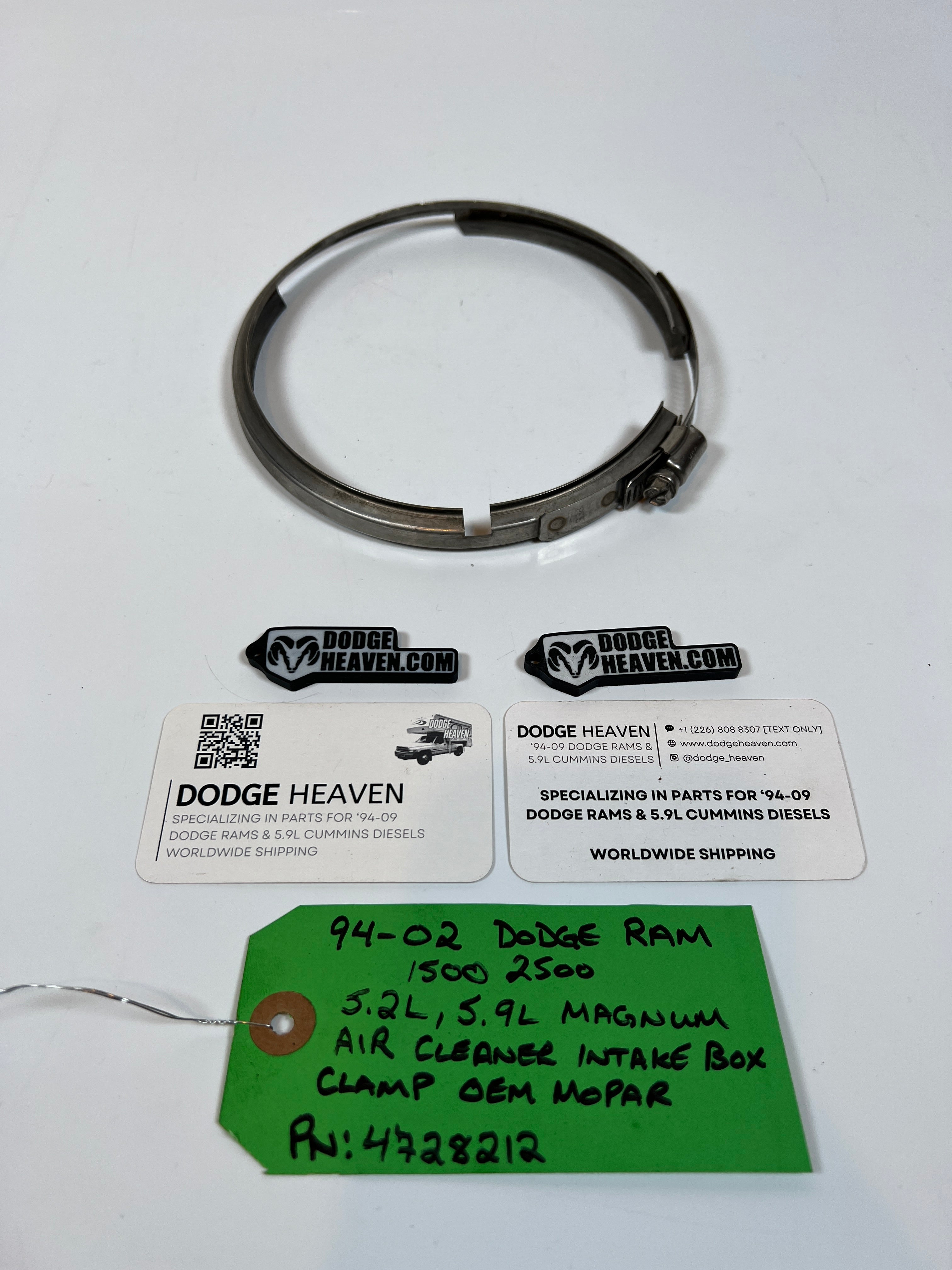 1994-2002 Dodge Ram 1500 2500 5.2L / 5.9L Air Filter Box Clamp