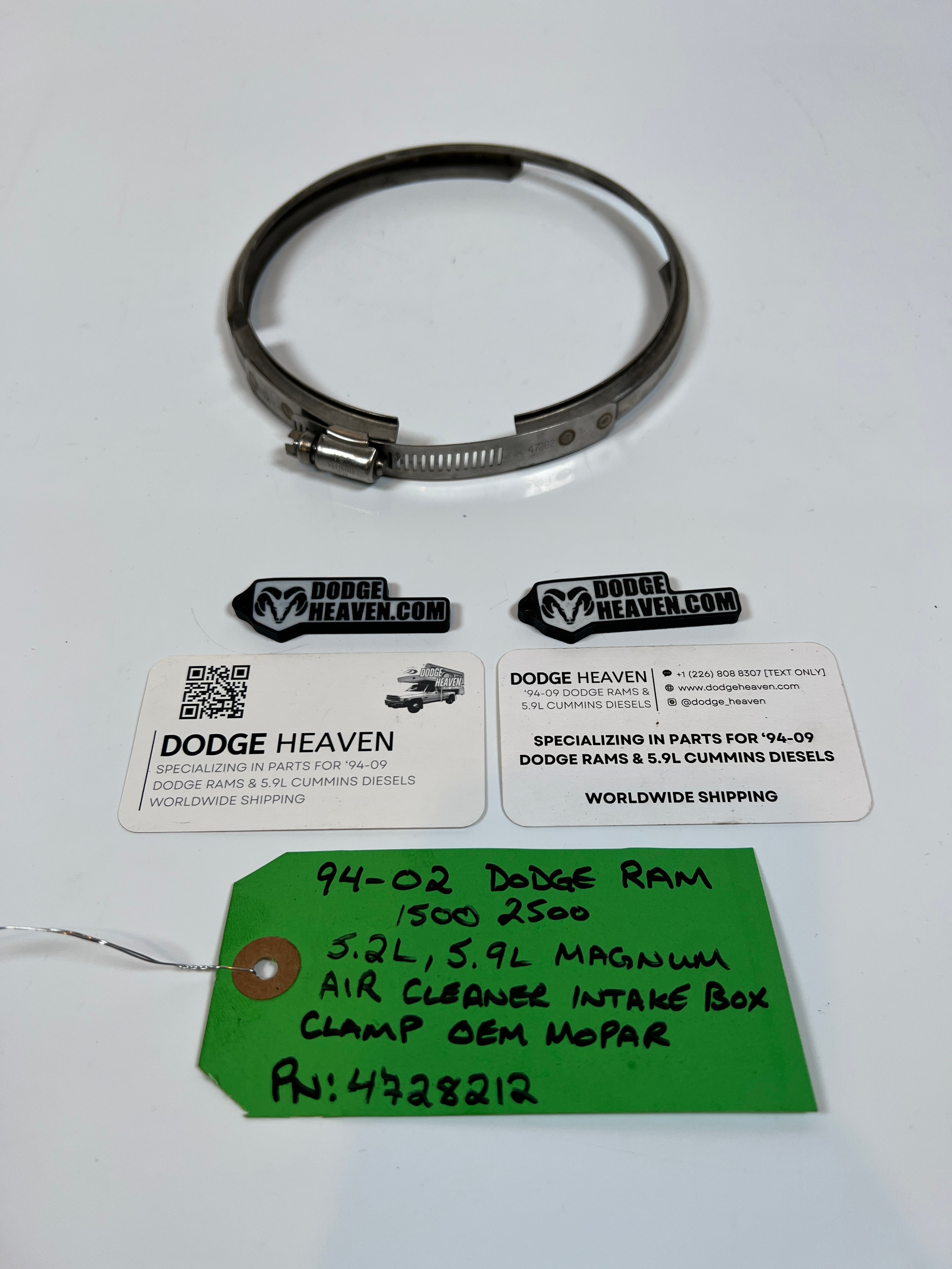 1994-2002 Dodge Ram 1500 2500 5.2L / 5.9L Air Filter Box Clamp