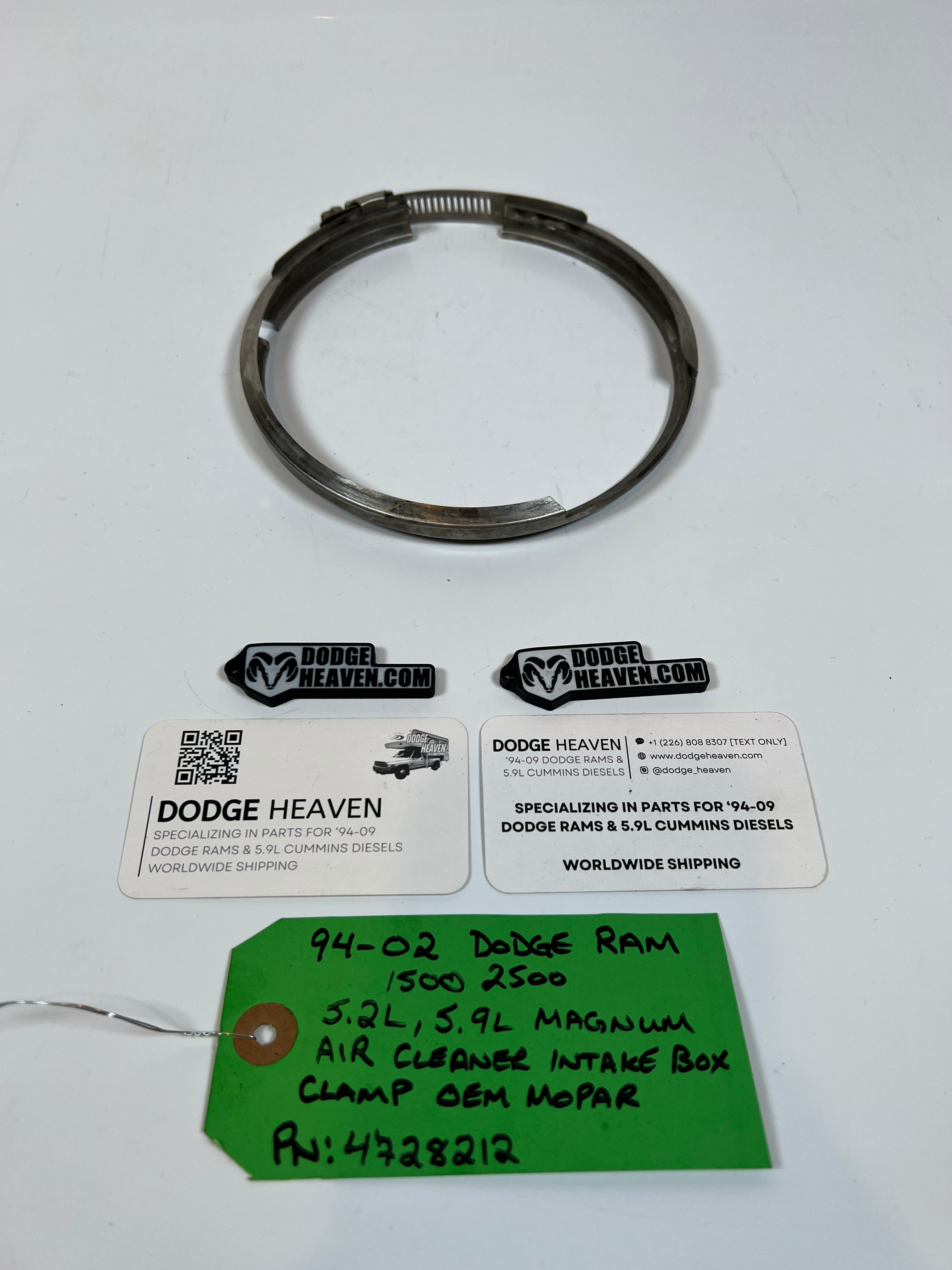 1994-2002 Dodge Ram 1500 2500 5.2L / 5.9L Air Filter Box Clamp