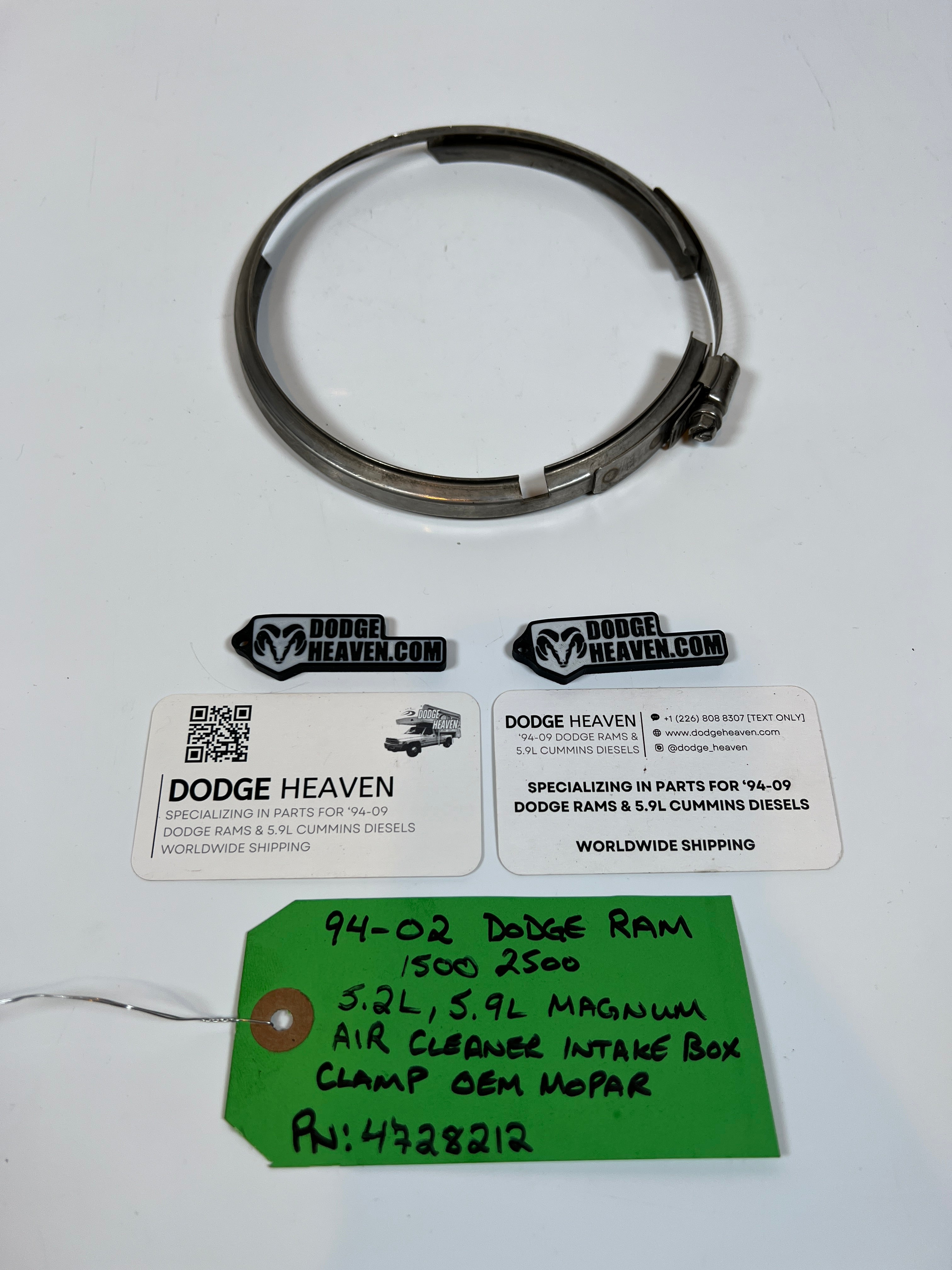 1994-2002 Dodge Ram 1500 2500 5.2L / 5.9L Air Filter Box Clamp