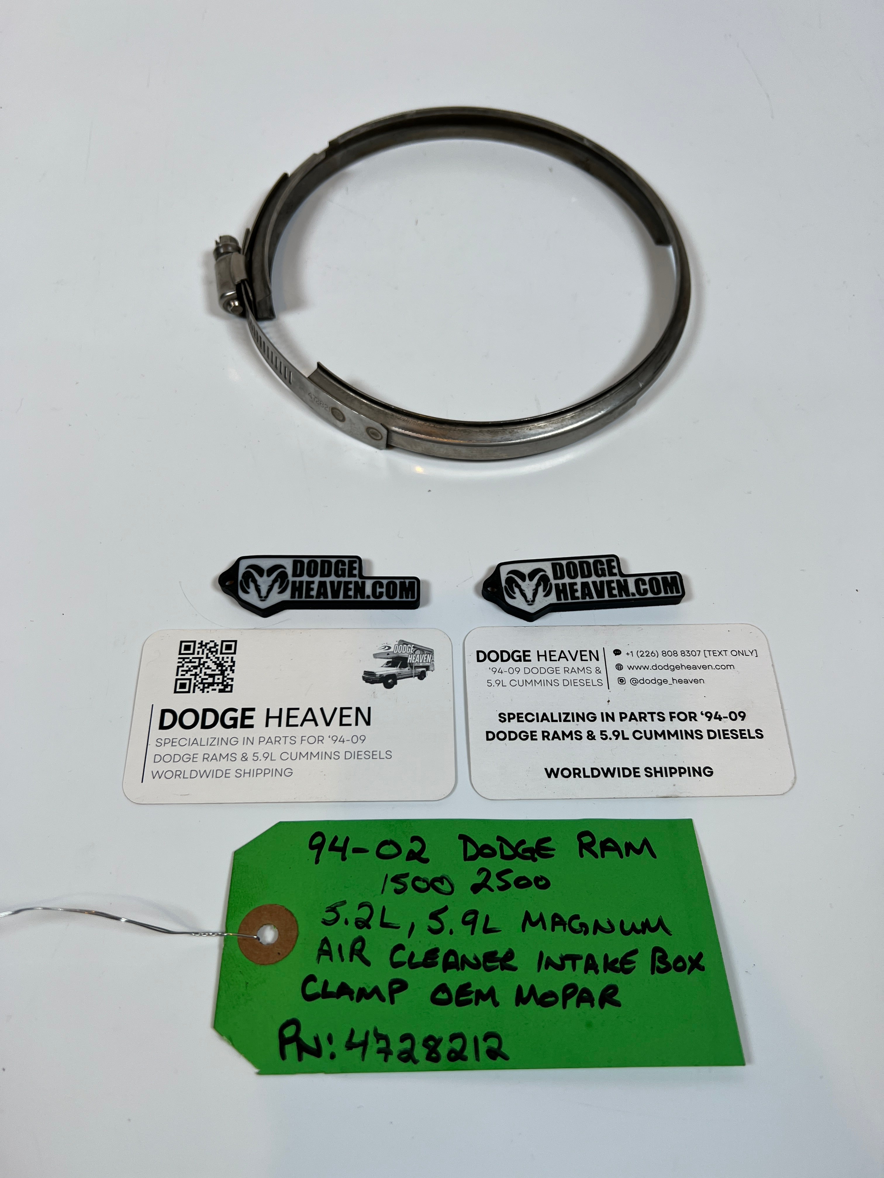 1994-2002 Dodge Ram 1500 2500 5.2L / 5.9L Air Filter Box Clamp