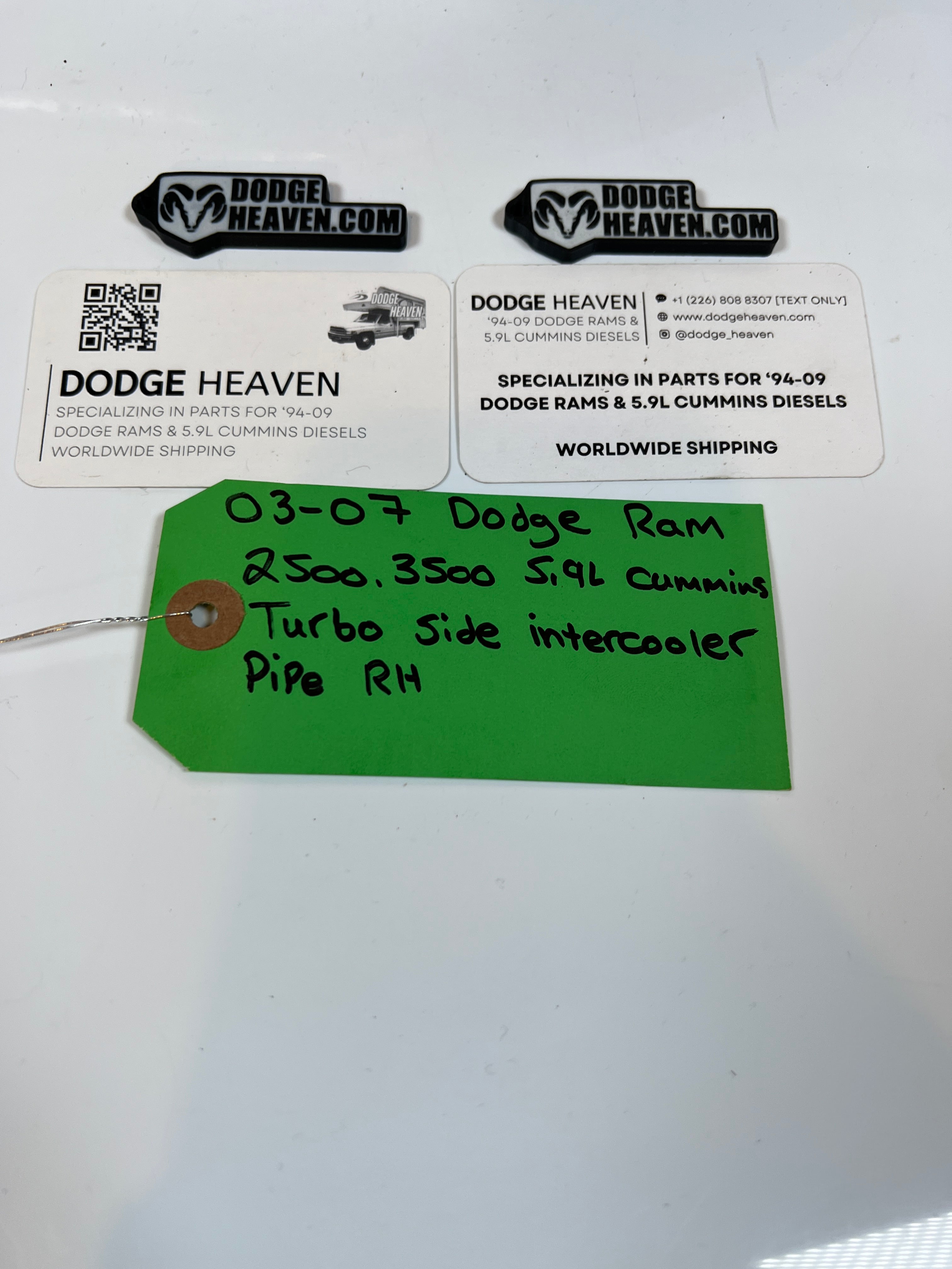 2003-2007 Dodge Ram 2500 3500 5.9l Cummins RH Turbo Side Intercooler Pipe