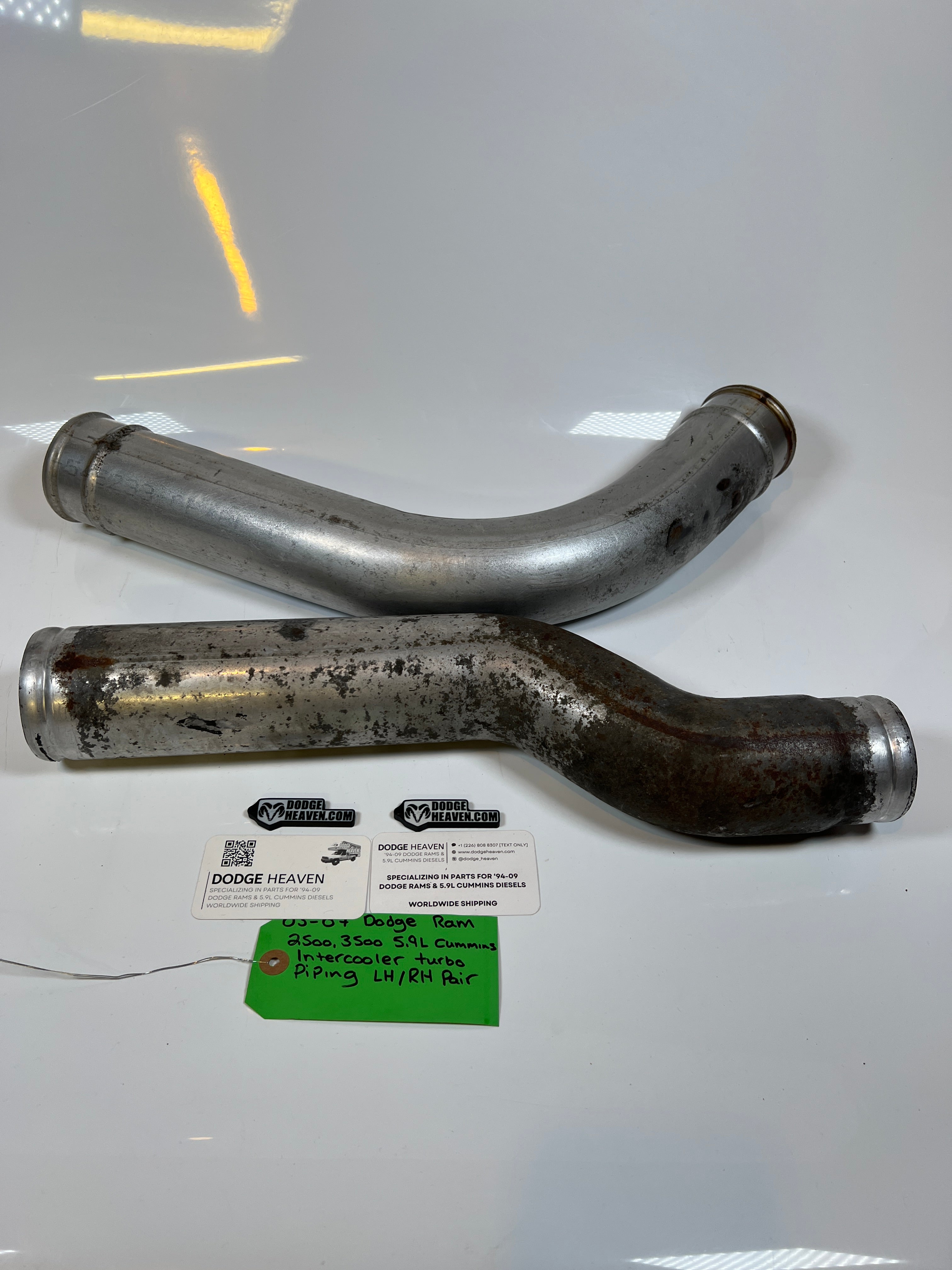 2003-2007 Dodge Ram 2500 3500 5.9L Cummins LH/ RH Intercooler Pipe Pair