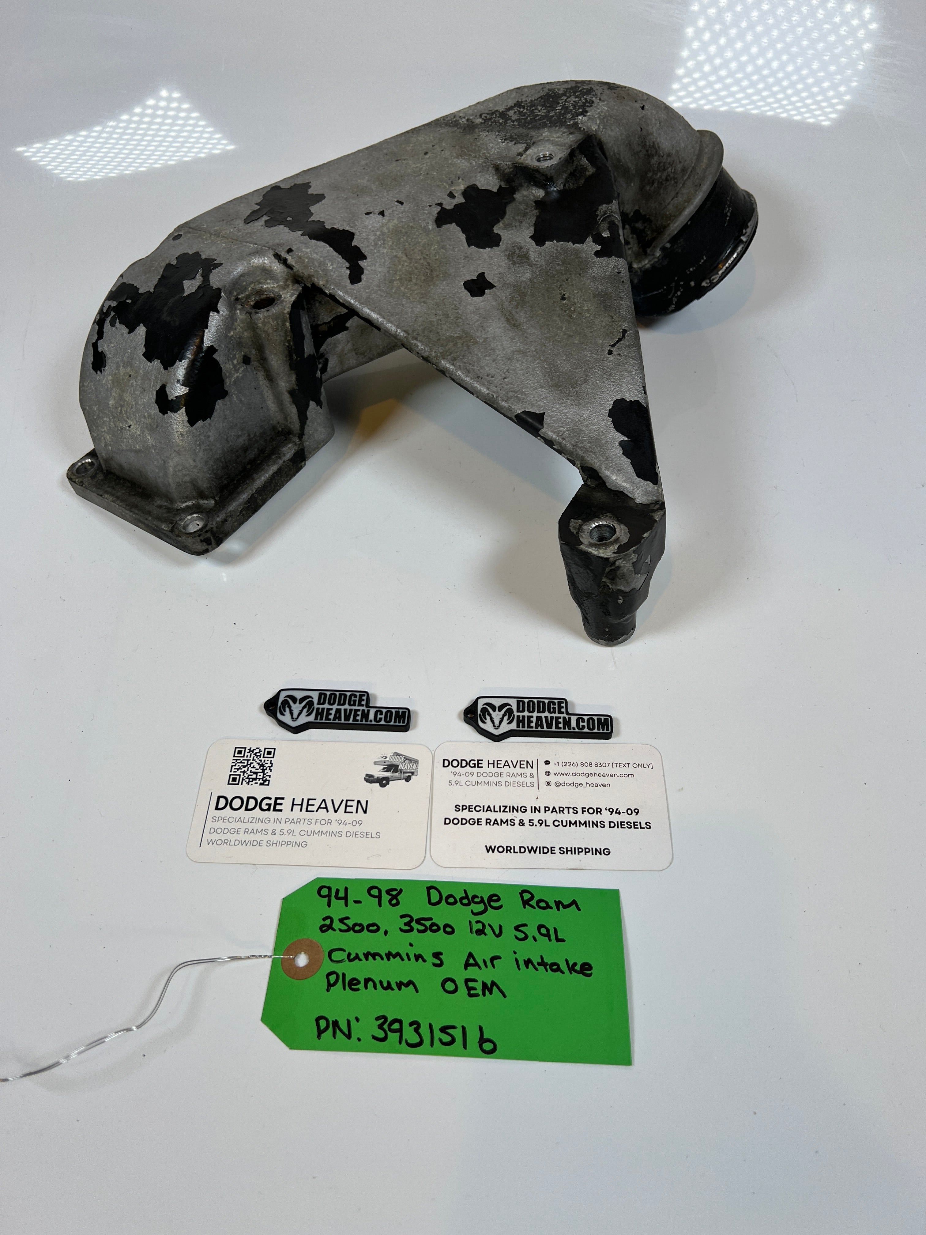 1994-1998 Dodge Ram 2500 3500 12V 5.9L Cummins Air Intake Plenum