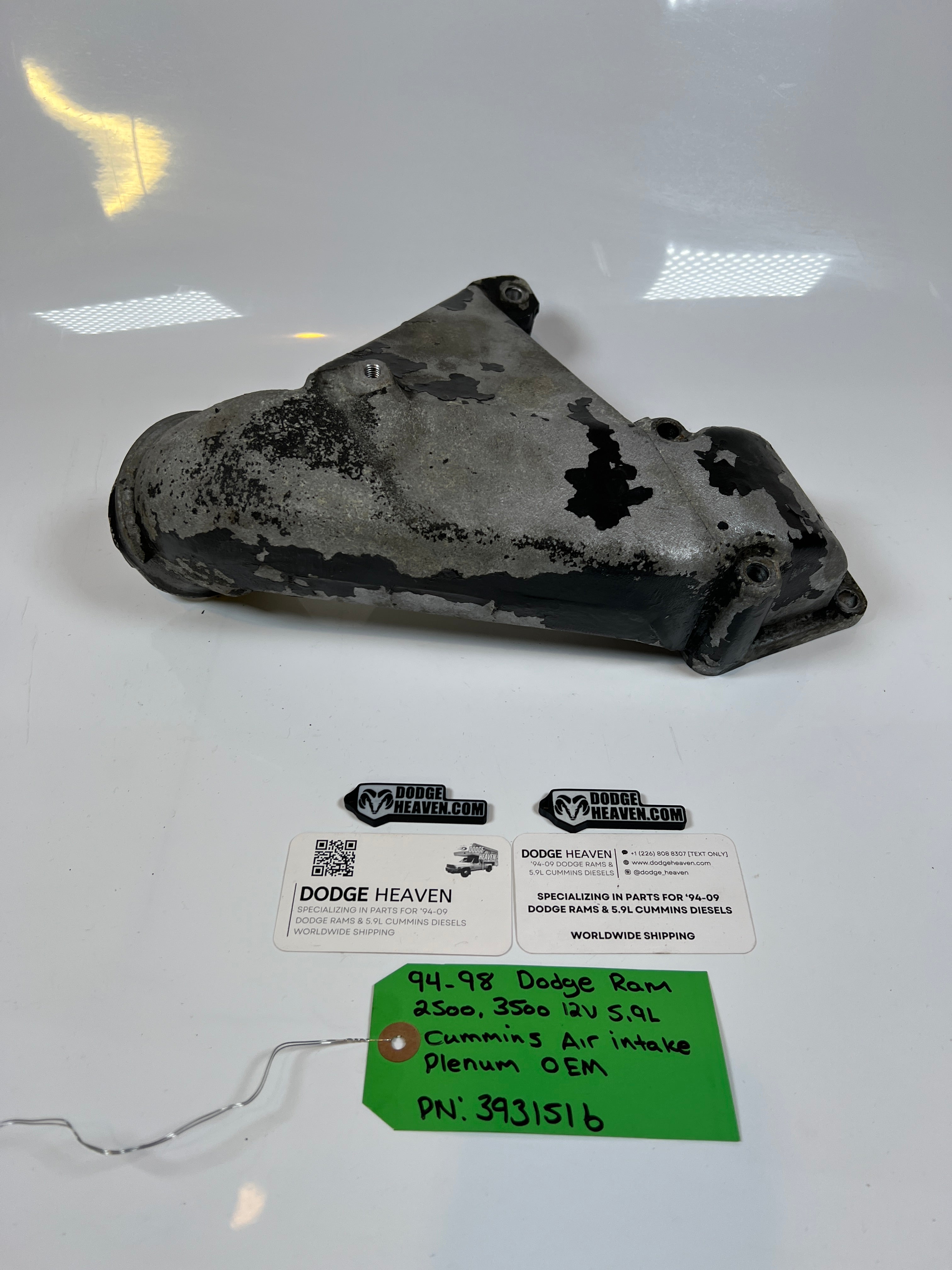 1994-1998 Dodge Ram 2500 3500 12V 5.9L Cummins Air Intake Plenum
