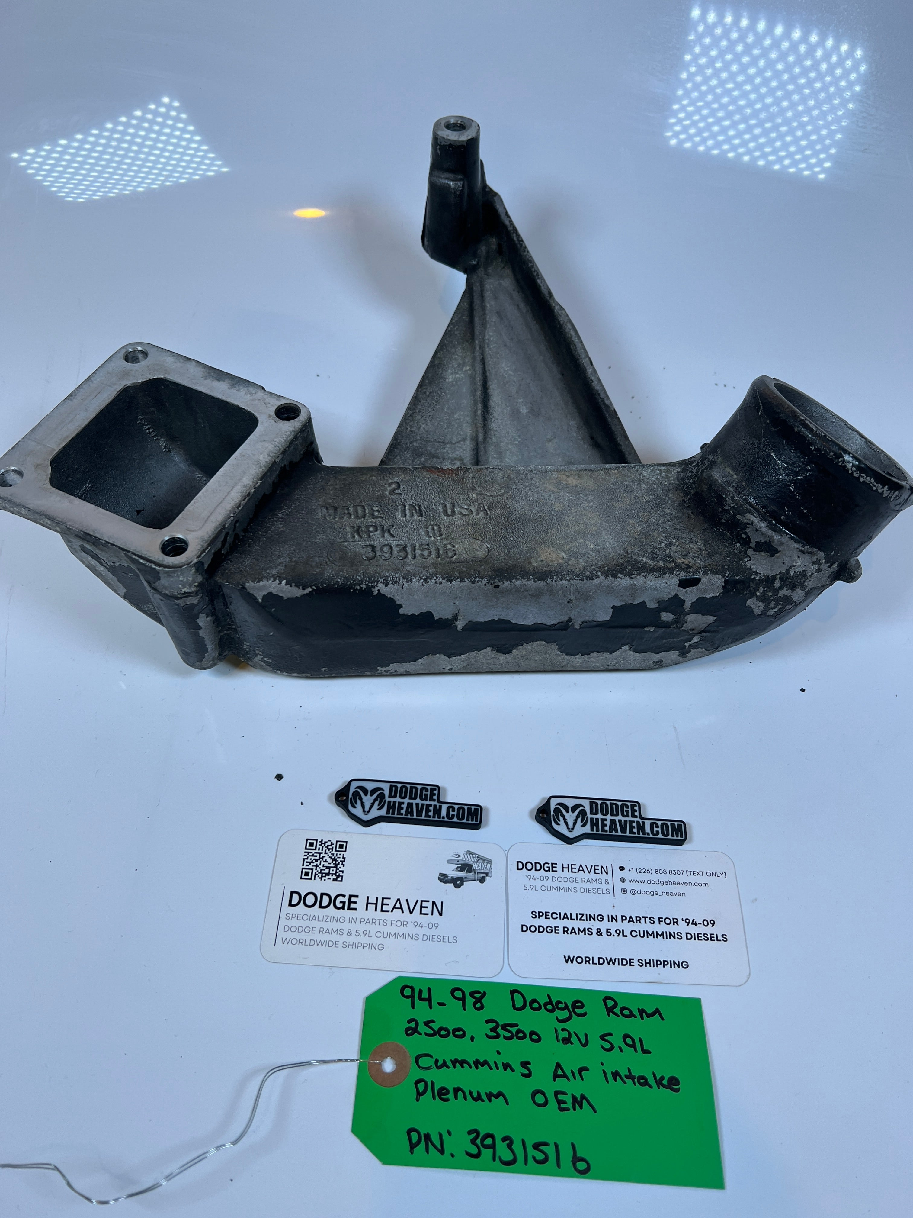 1994-1998 Dodge Ram 2500 3500 12V 5.9L Cummins Air Intake Plenum