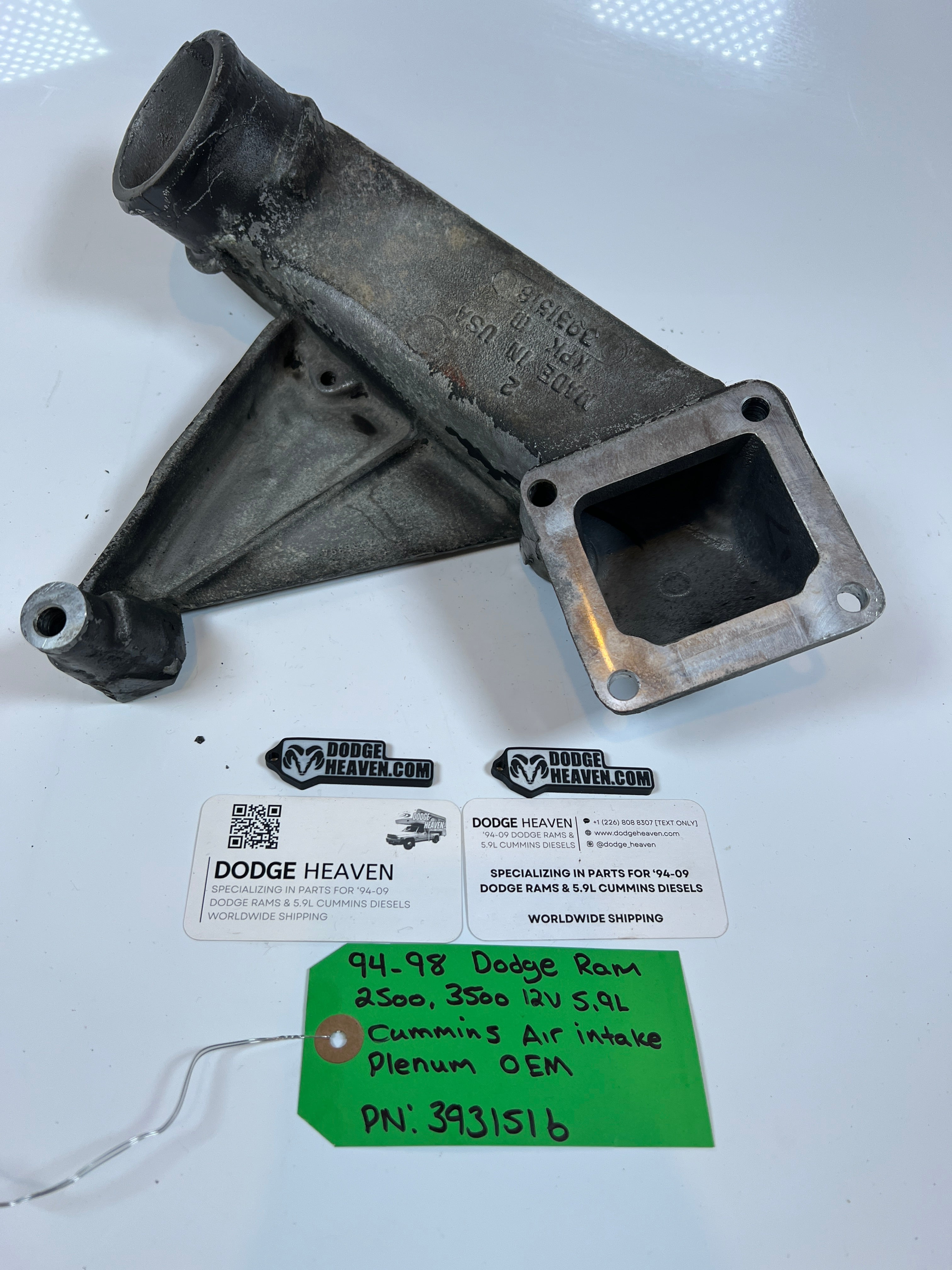 1994-1998 Dodge Ram 2500 3500 12V 5.9L Cummins Air Intake Plenum