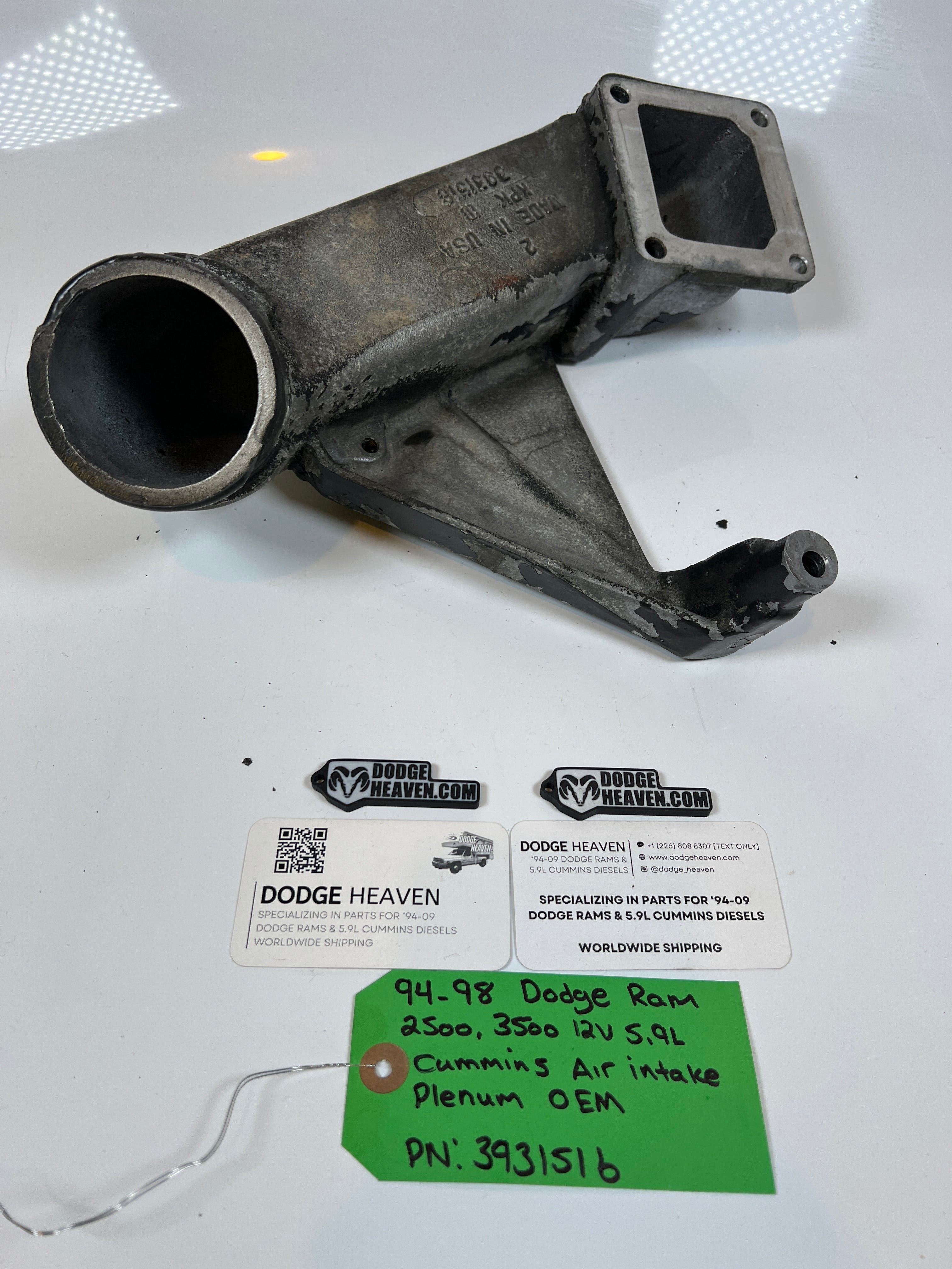1994-1998 Dodge Ram 2500 3500 12V 5.9L Cummins Air Intake Plenum