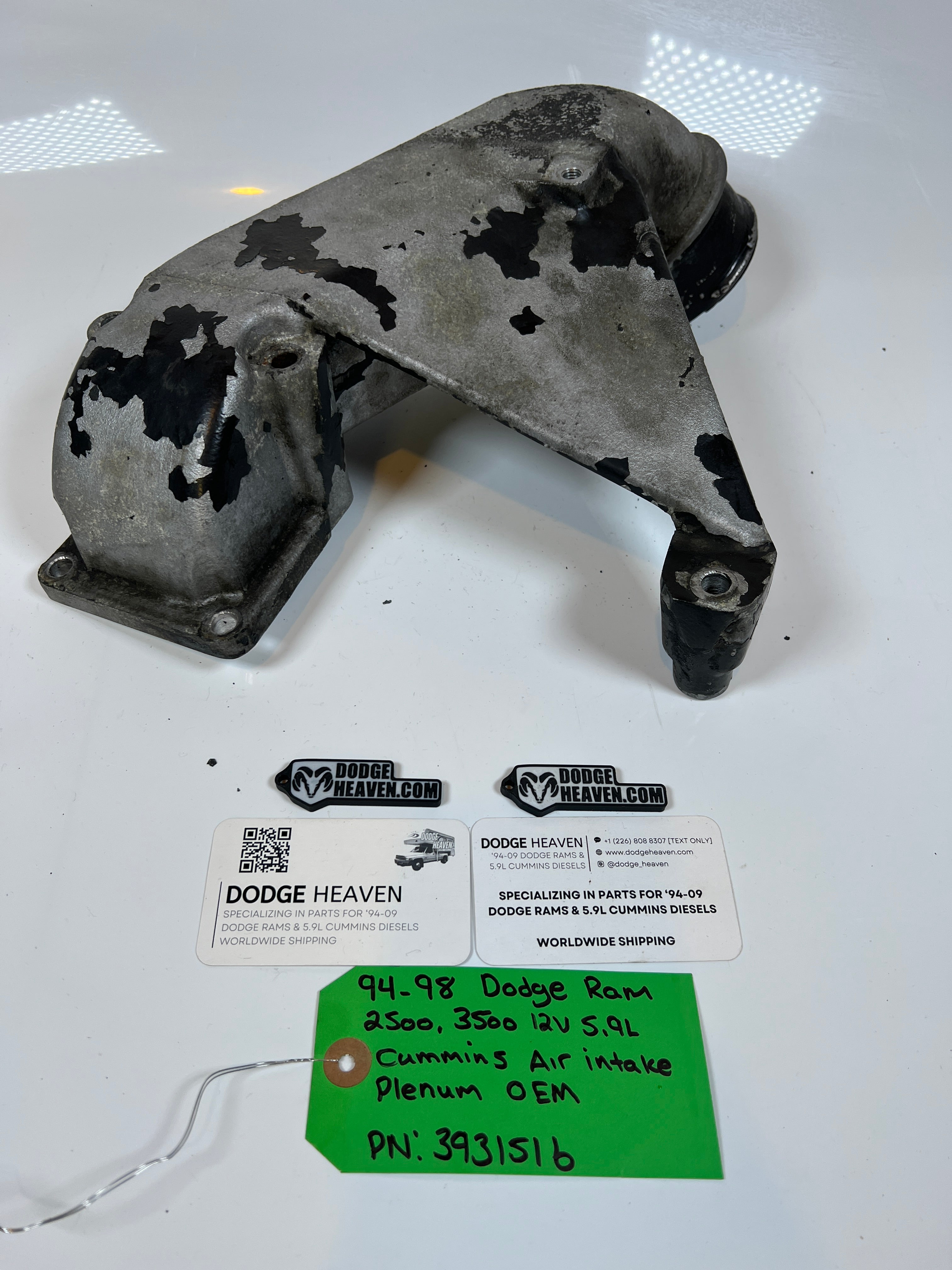 1994-1998 Dodge Ram 2500 3500 12V 5.9L Cummins Air Intake Plenum