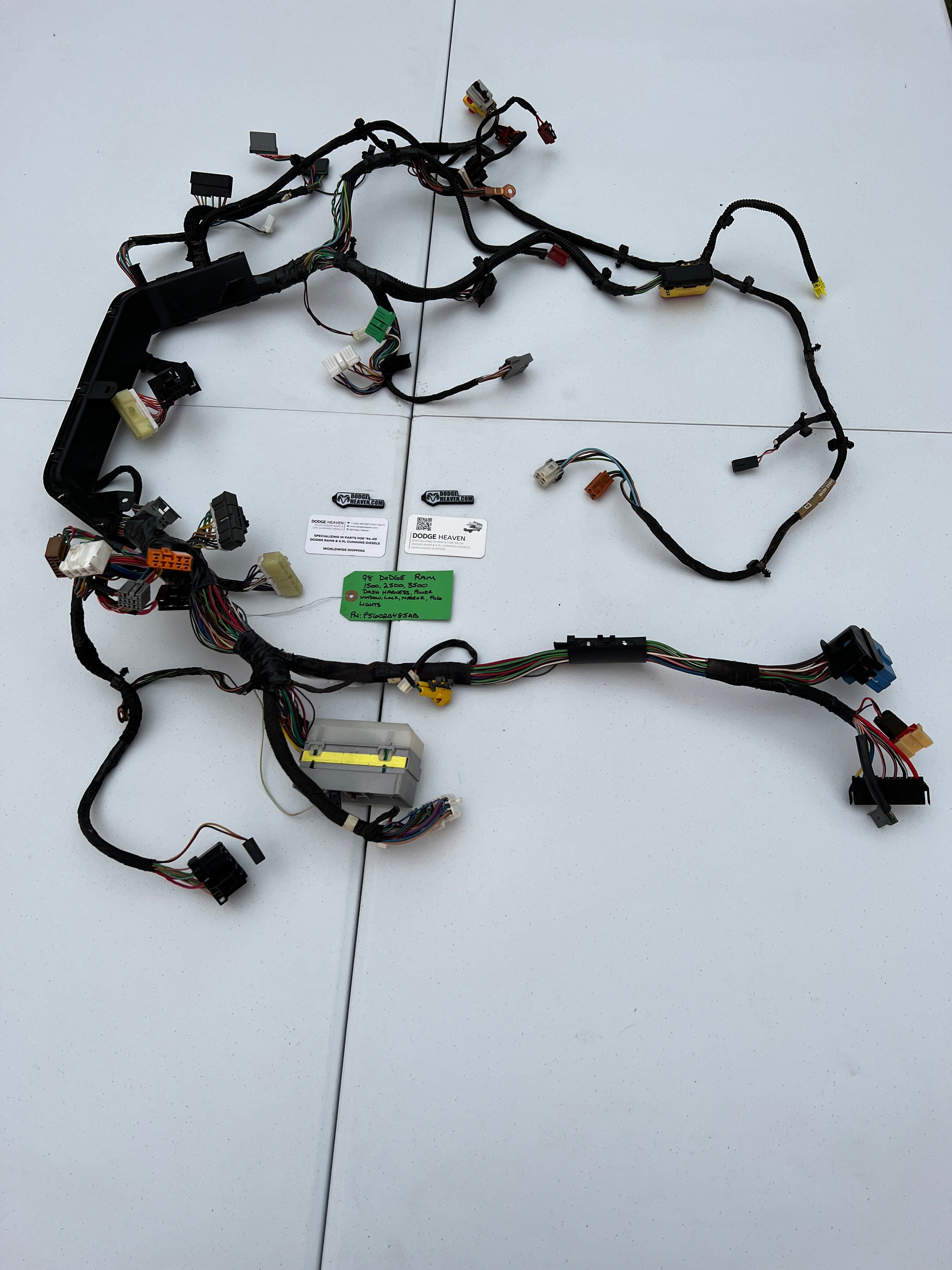 1998-1998 Dodge Ram 1500 2500 3500 Dash Wiring Harness