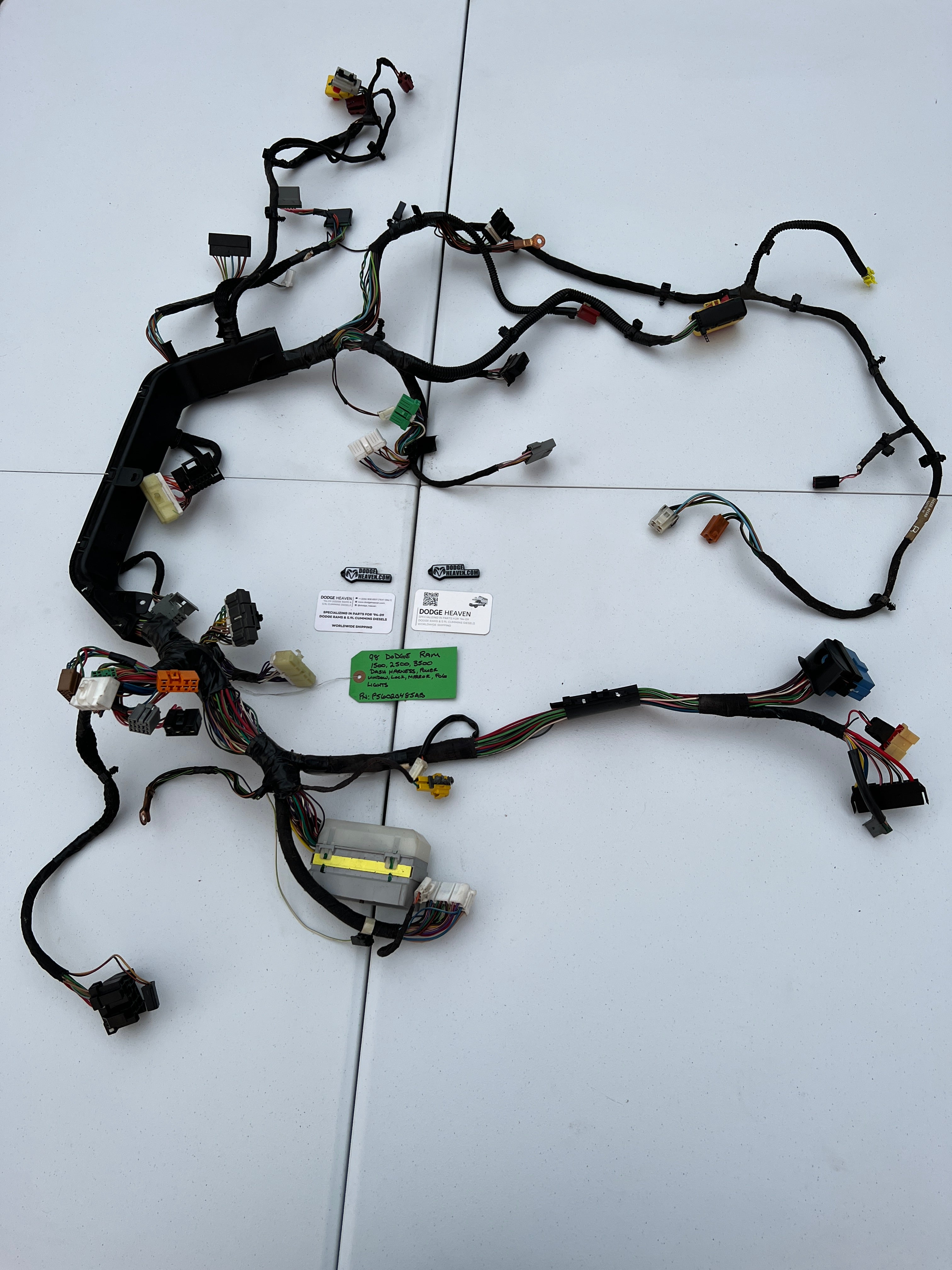 1998-1998 Dodge Ram 1500 2500 3500 Dash Wiring Harness