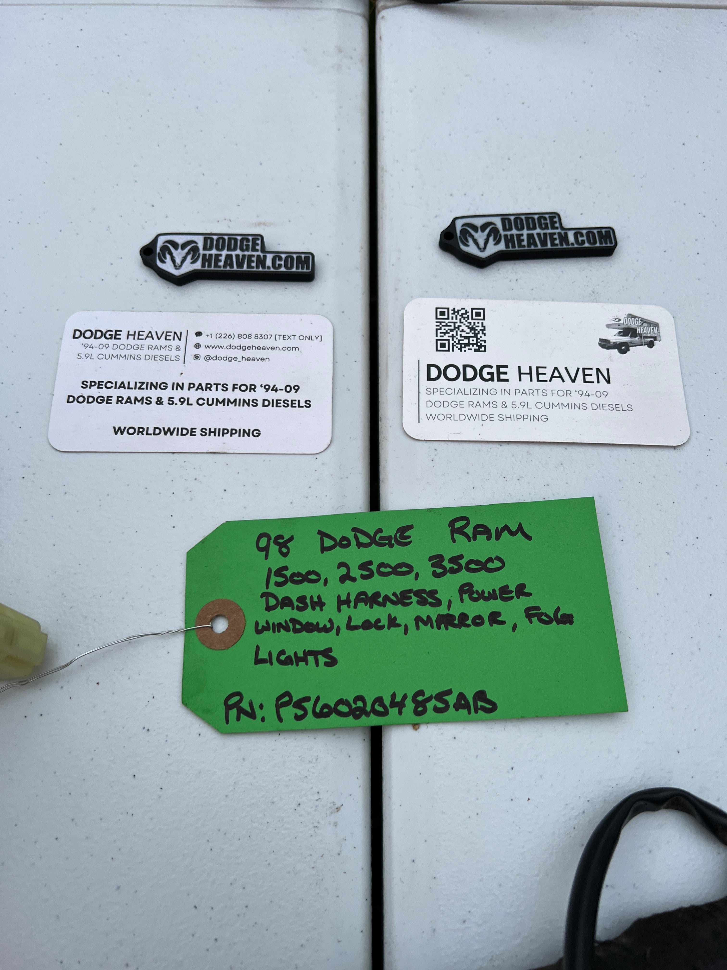 1998-1998 Dodge Ram 1500 2500 3500 Dash Wiring Harness