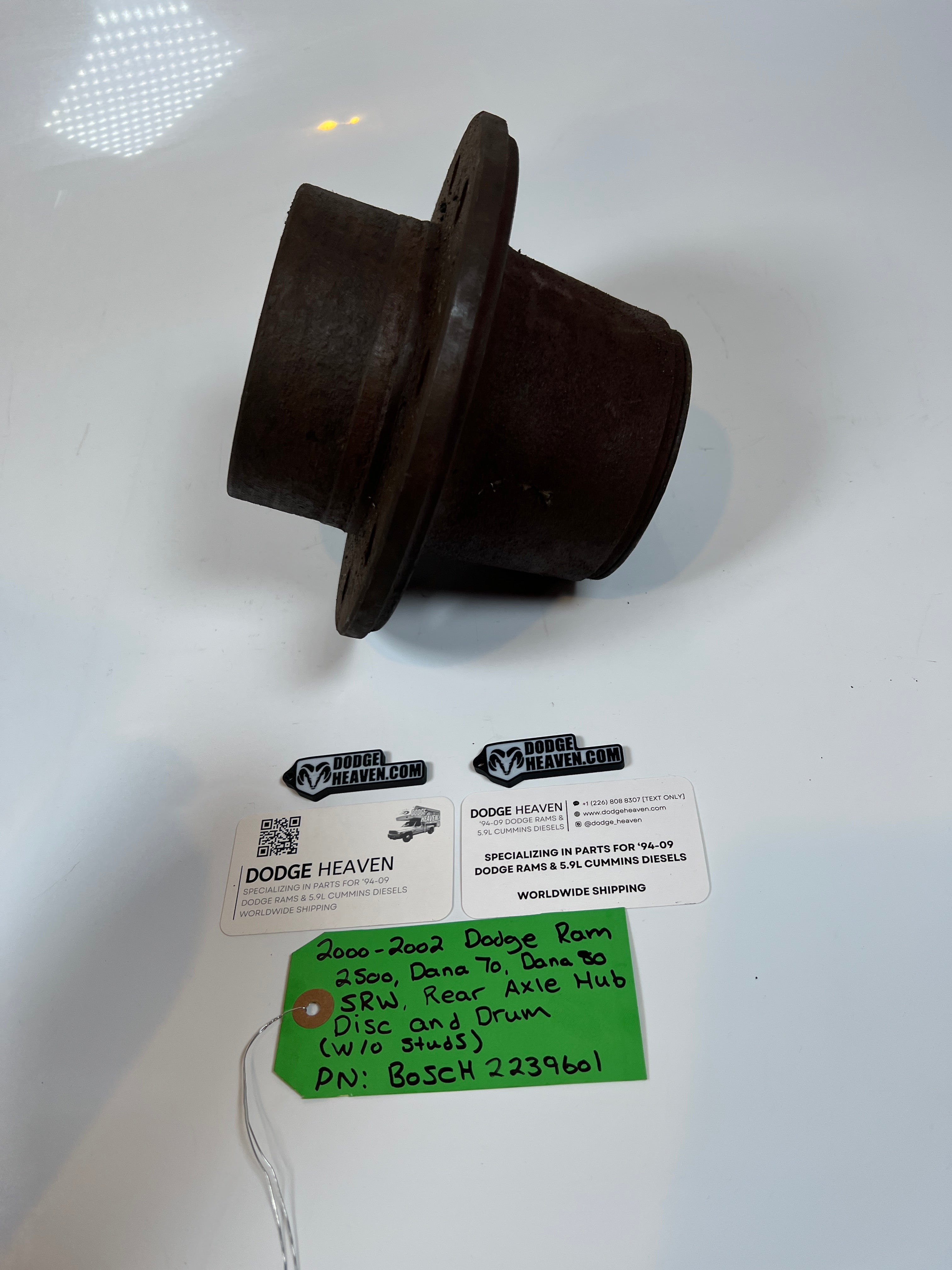 2000-2002 Dodge Ram 2500 Dana 70 / 80 SRW Rear Axle Hub Drum or Disc