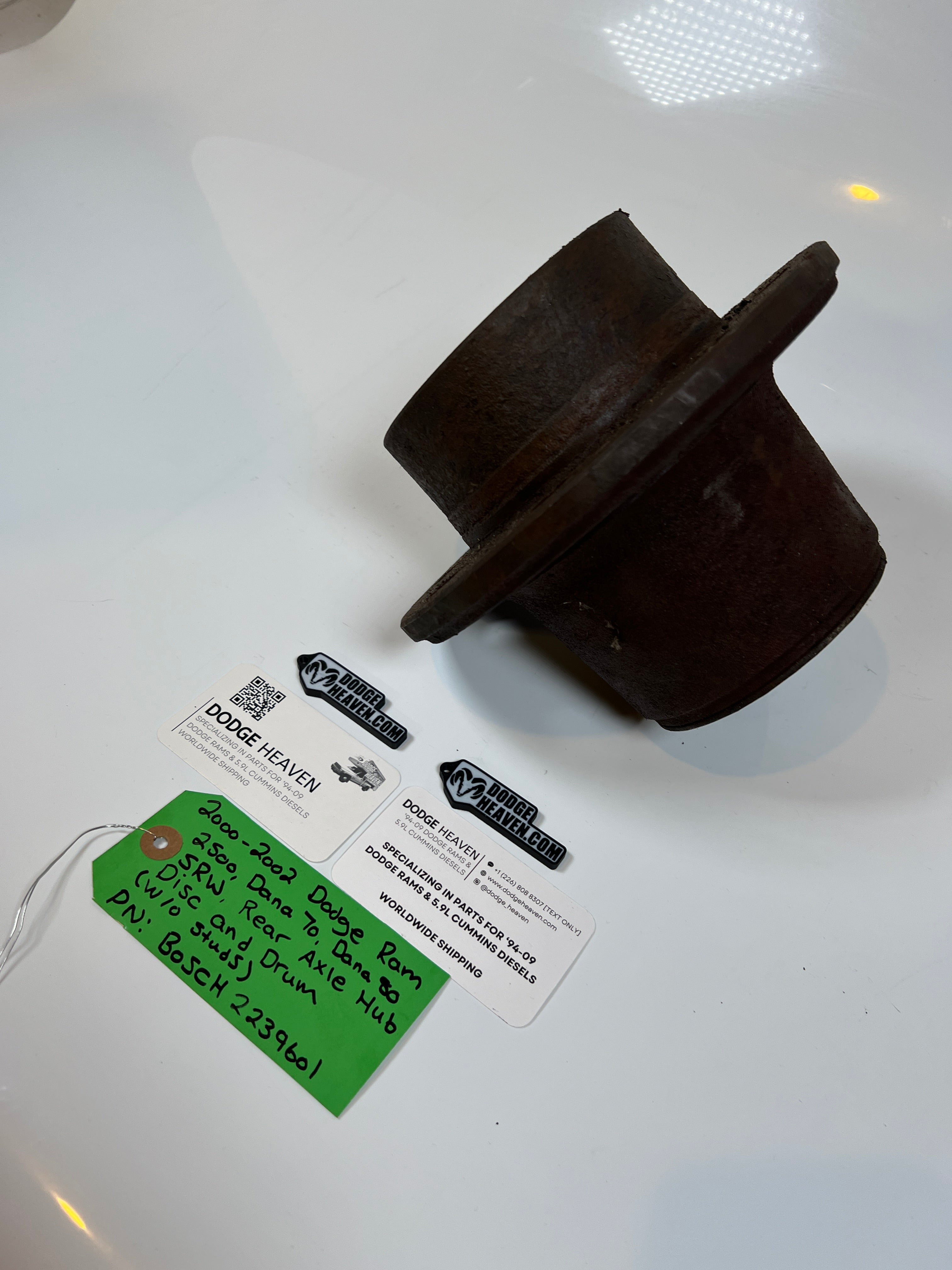 2000-2002 Dodge Ram 2500 Dana 70 / 80 SRW Rear Axle Hub Drum or Disc