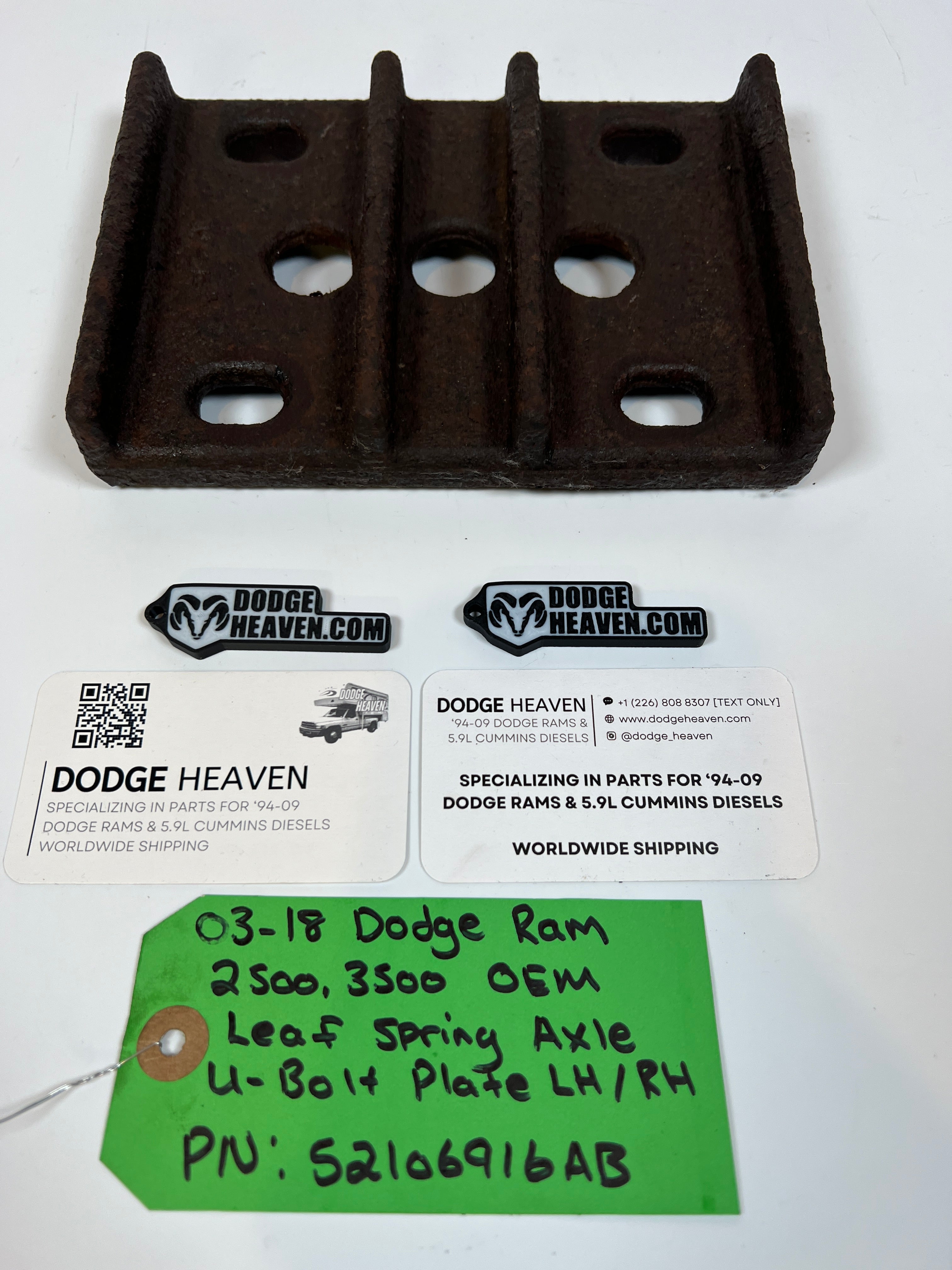 2003-2018 Dodge Ram 2500 3500 Leaf Spring Axle U-Bolt Plate