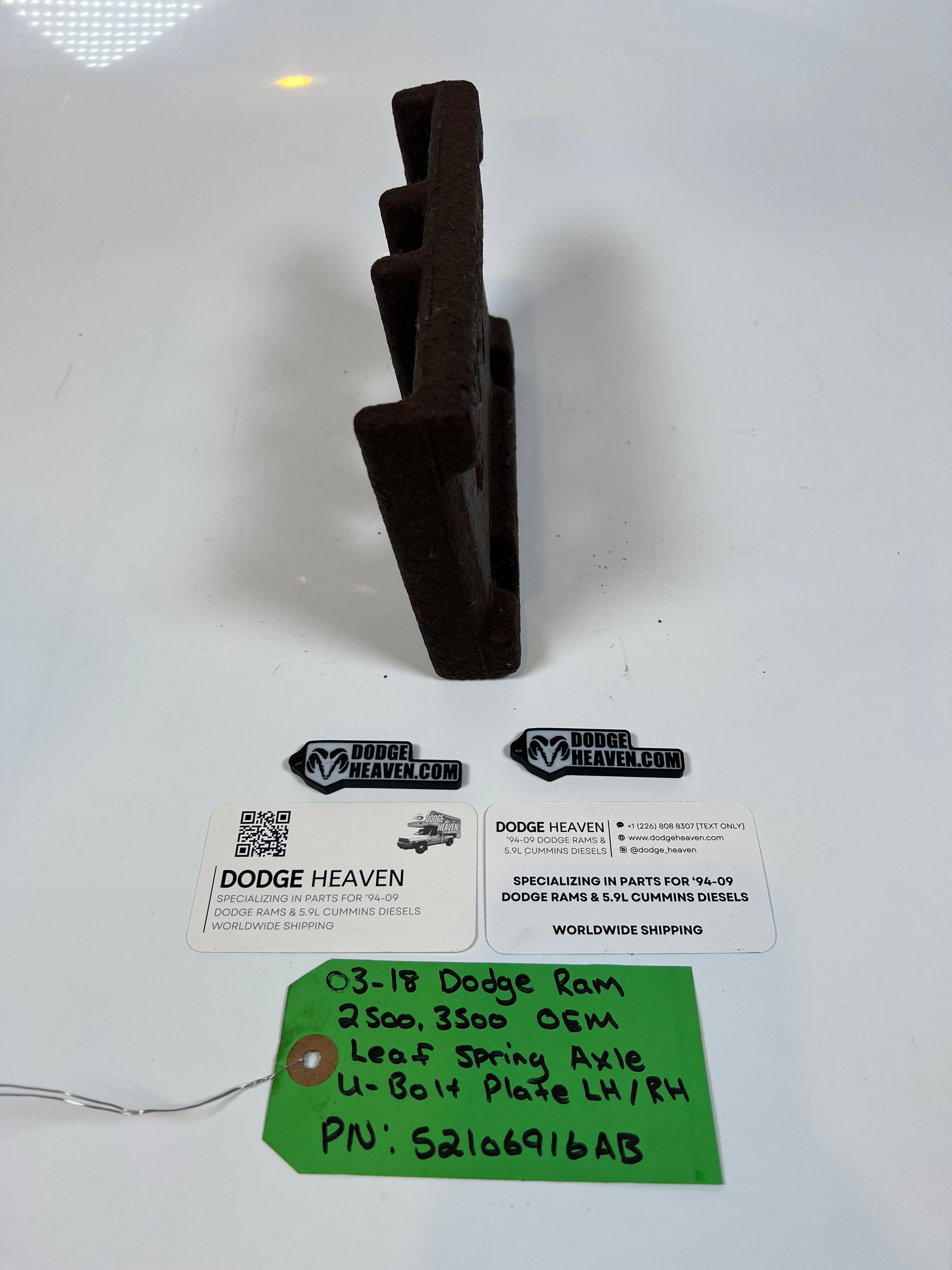 2003-2018 Dodge Ram 2500 3500 Leaf Spring Axle U-Bolt Plate