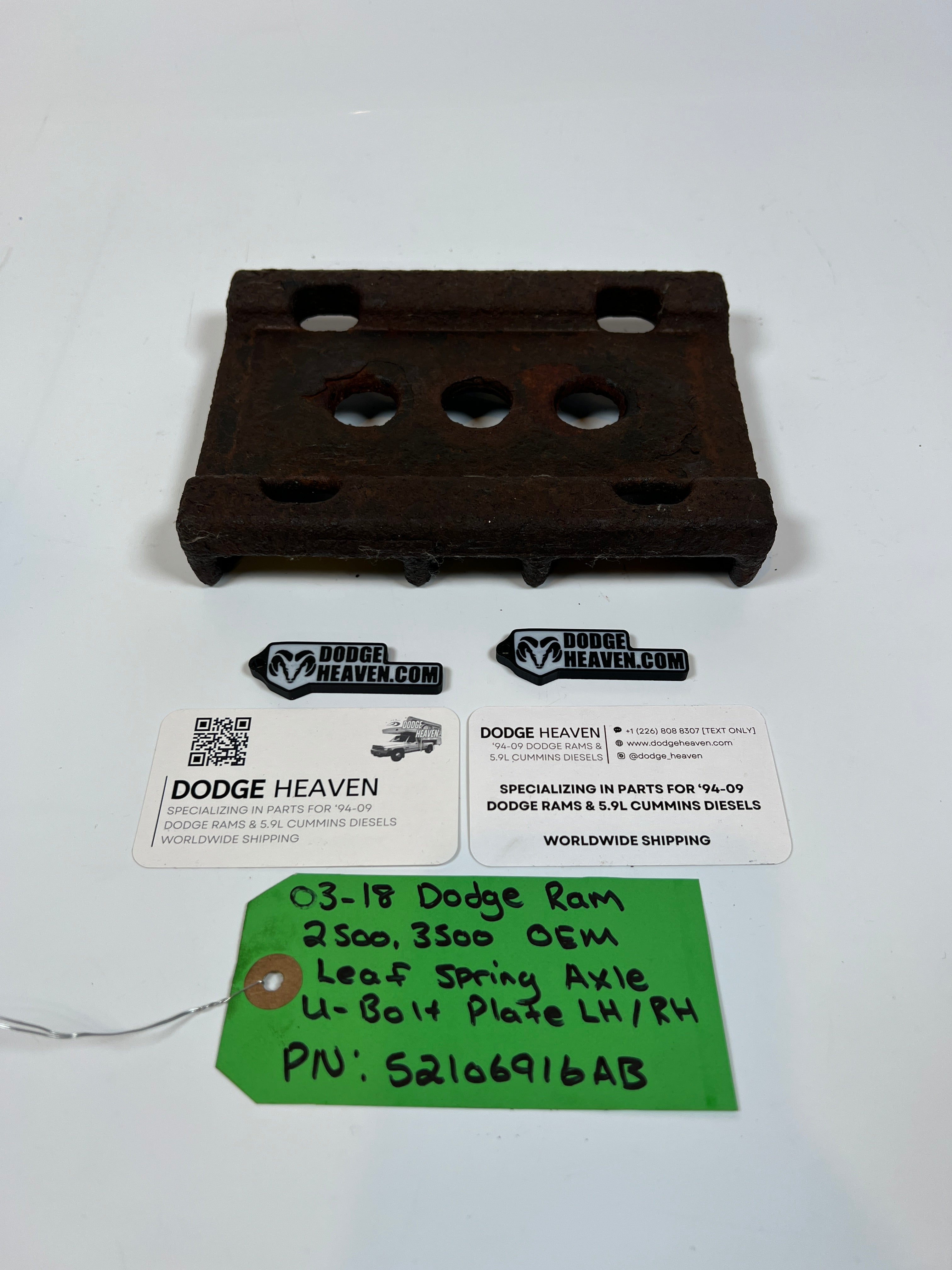 2003-2018 Dodge Ram 2500 3500 Leaf Spring Axle U-Bolt Plate