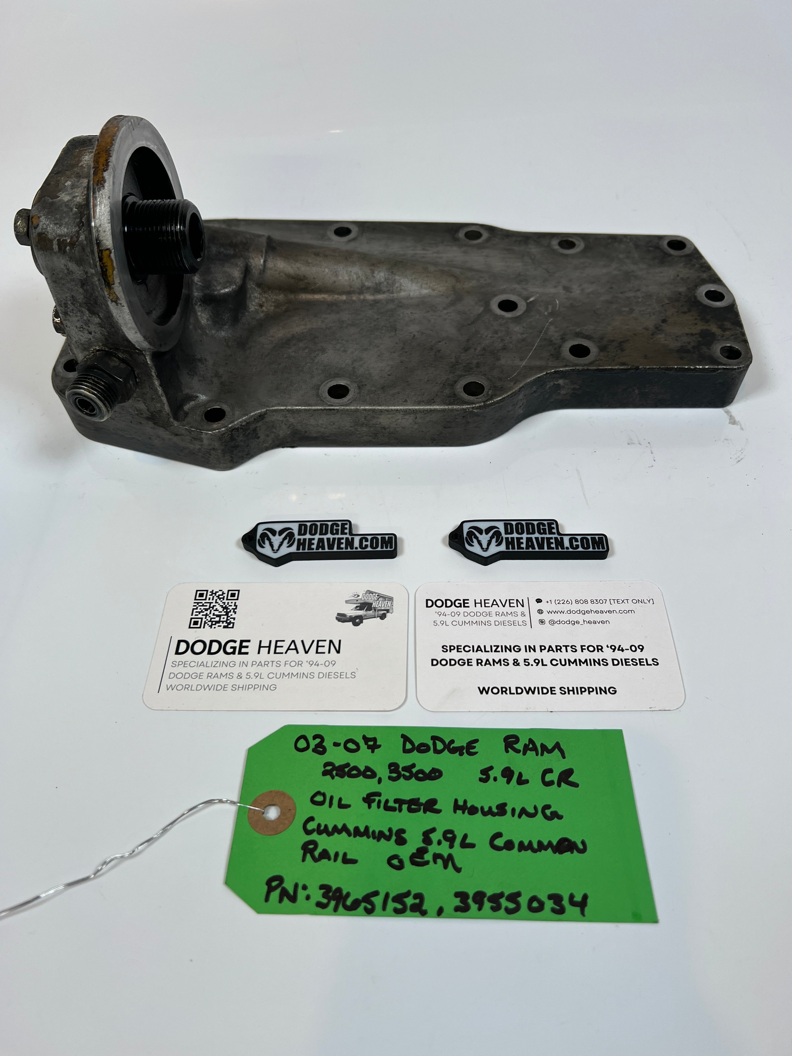 2003-2007 Dodge Ram 2500 3500 5.9L Cummins Oil Filter Housing