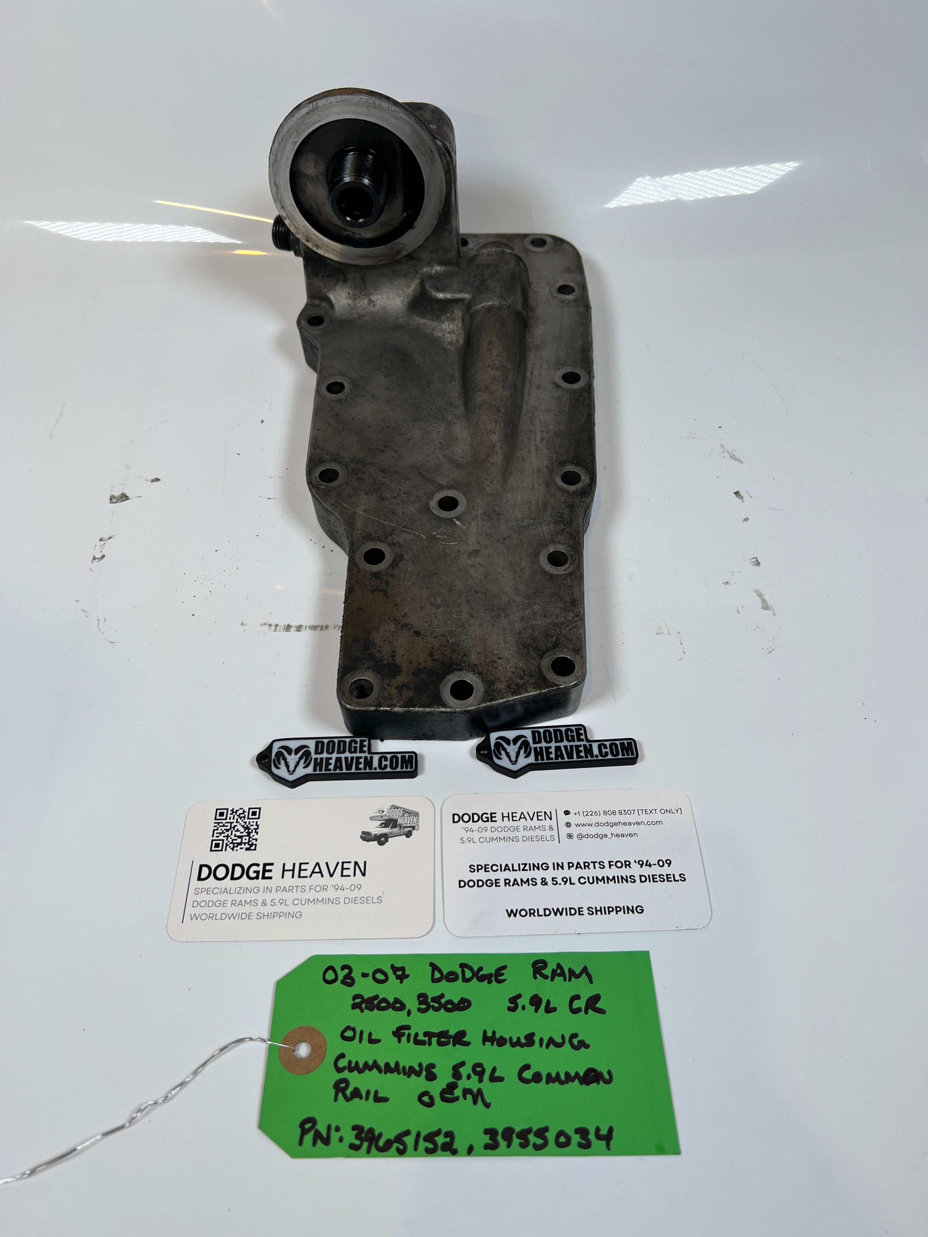 2003-2007 Dodge Ram 2500 3500 5.9L Cummins Oil Filter Housing