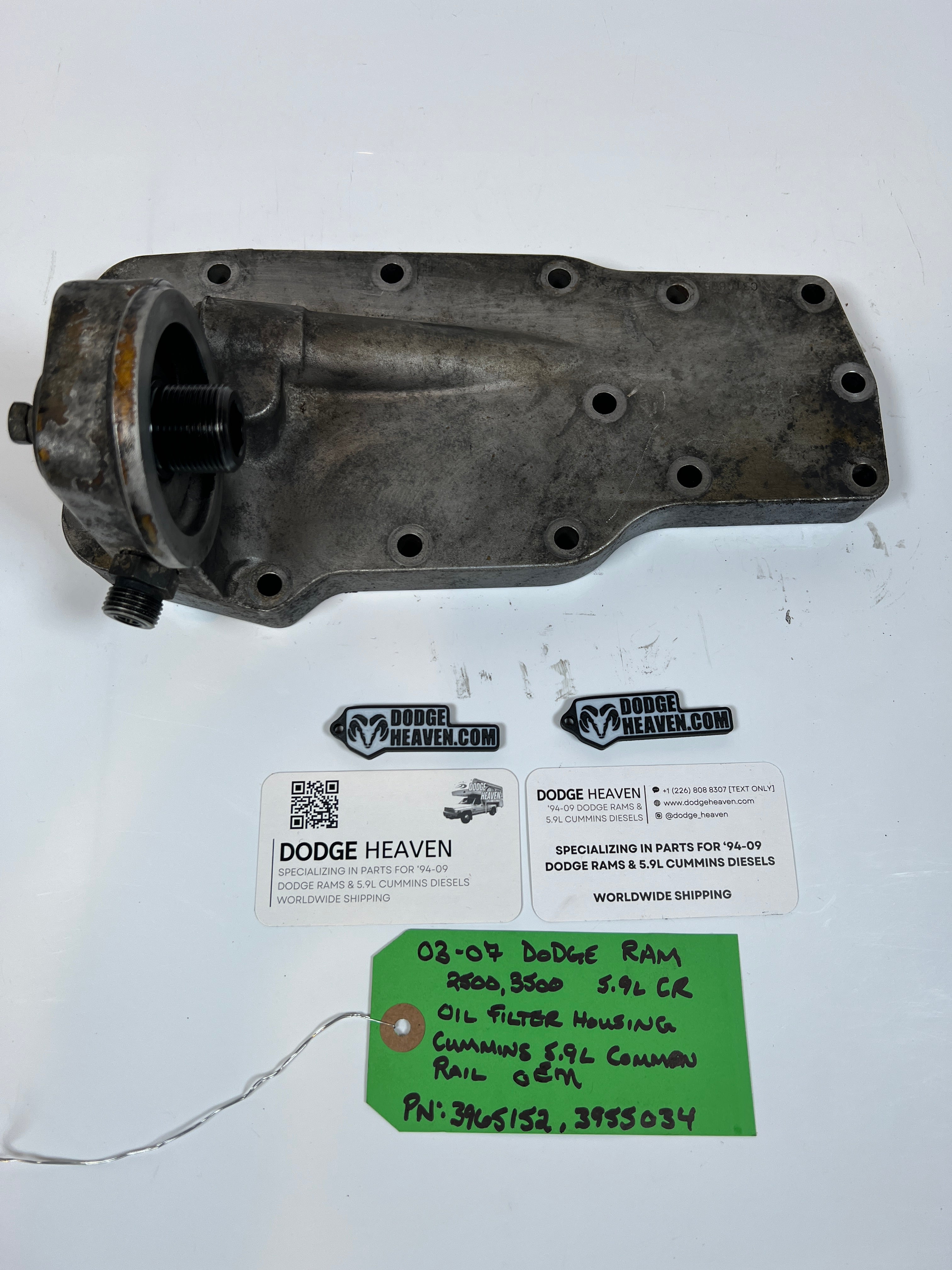 2003-2007 Dodge Ram 2500 3500 5.9L Cummins Oil Filter Housing