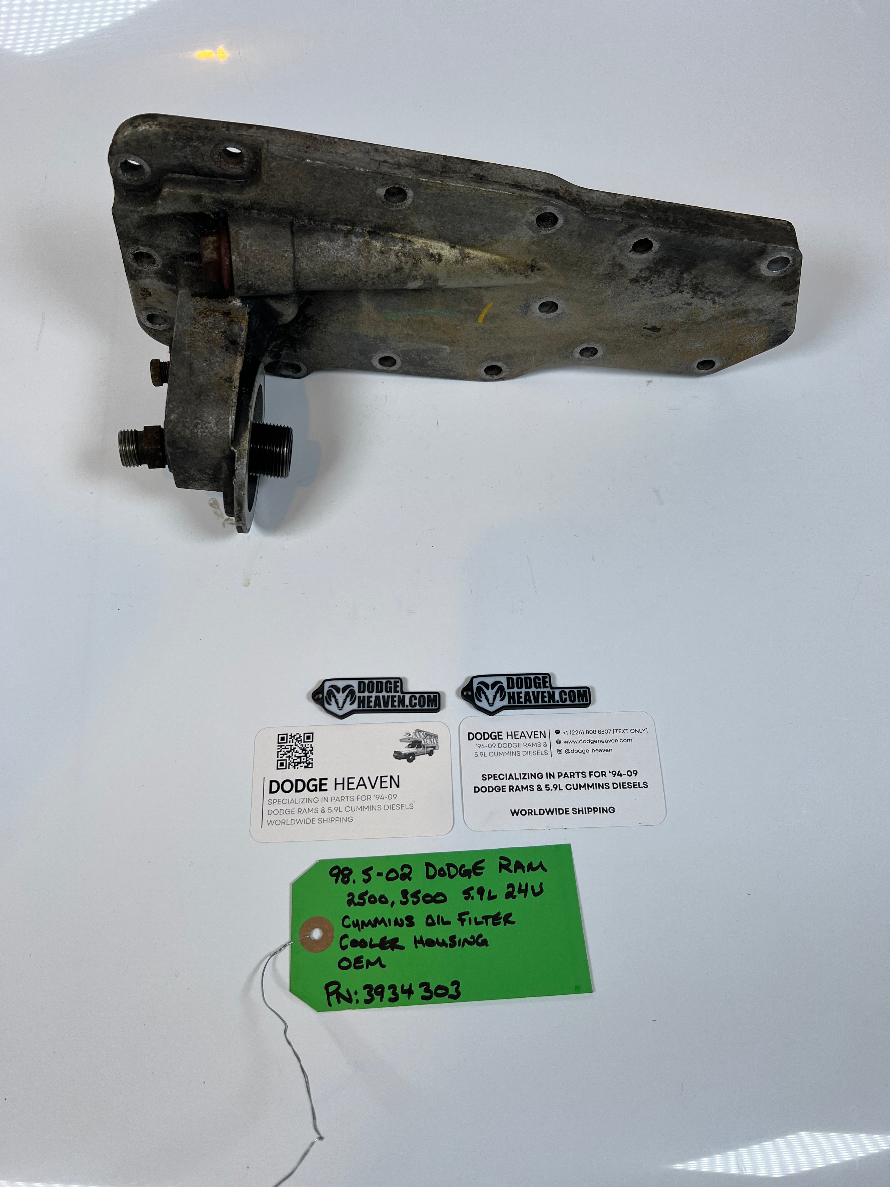 1998.5-2002 Dodge Ram 24 valve 5.9L Cummins Oil Filter Cooler Housing