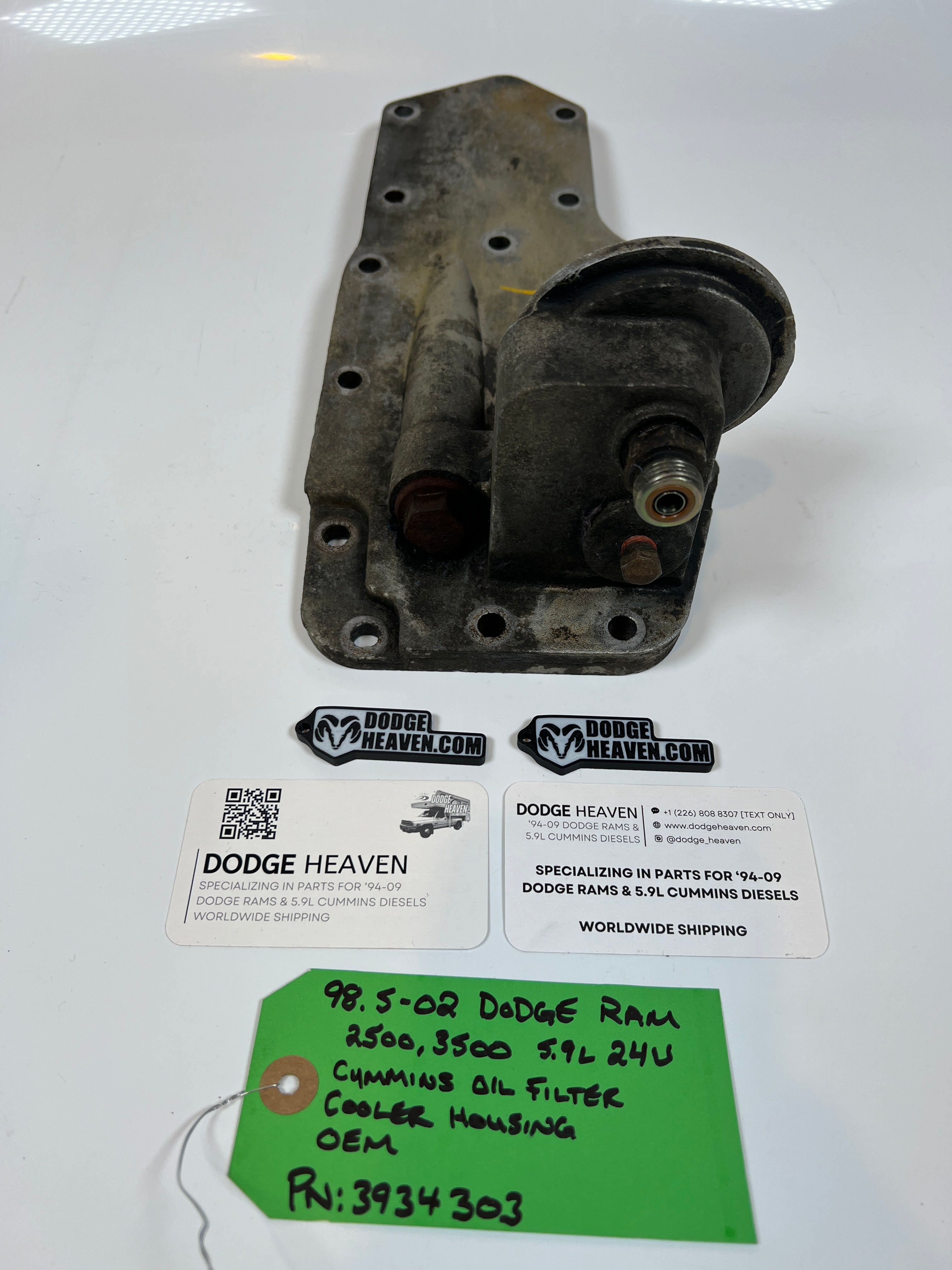 1998.5-2002 Dodge Ram 24 valve 5.9L Cummins Oil Filter Cooler Housing