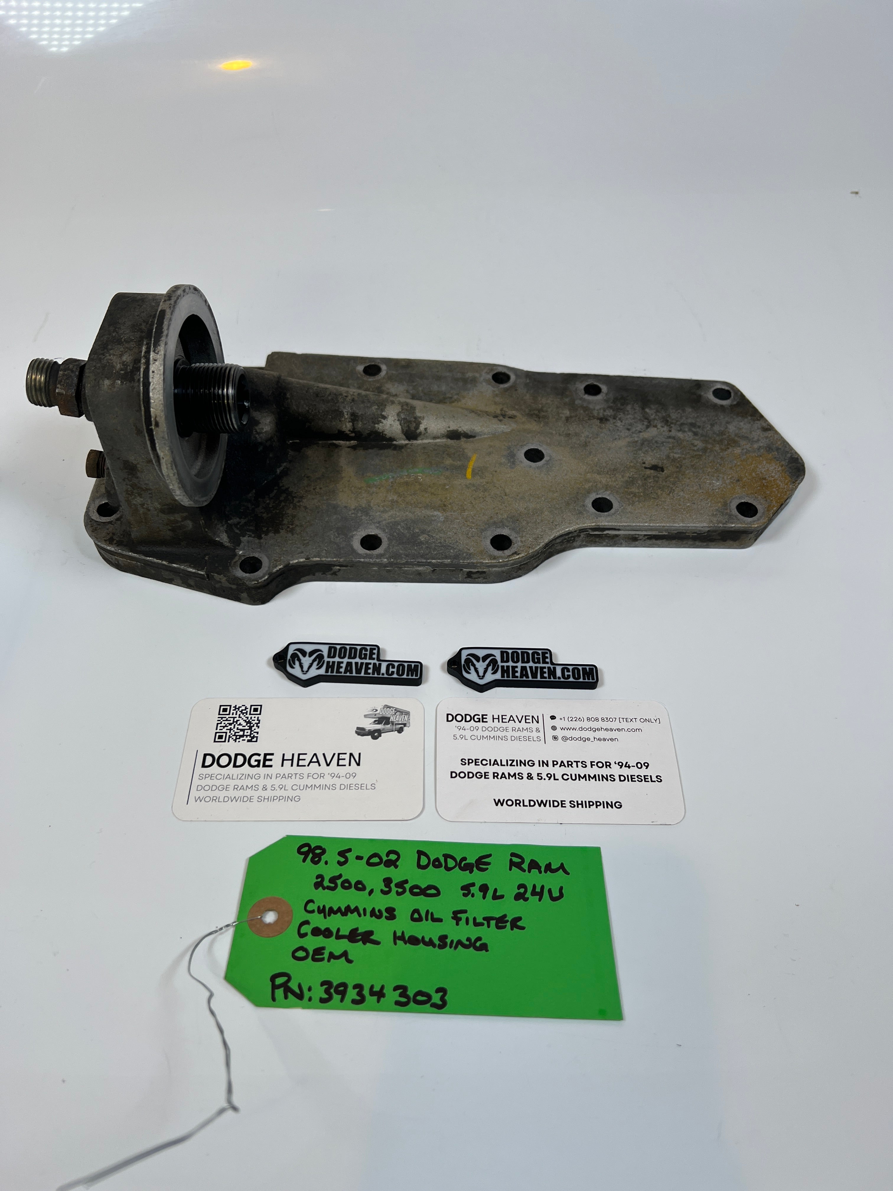1998.5-2002 Dodge Ram 24 valve 5.9L Cummins Oil Filter Cooler Housing