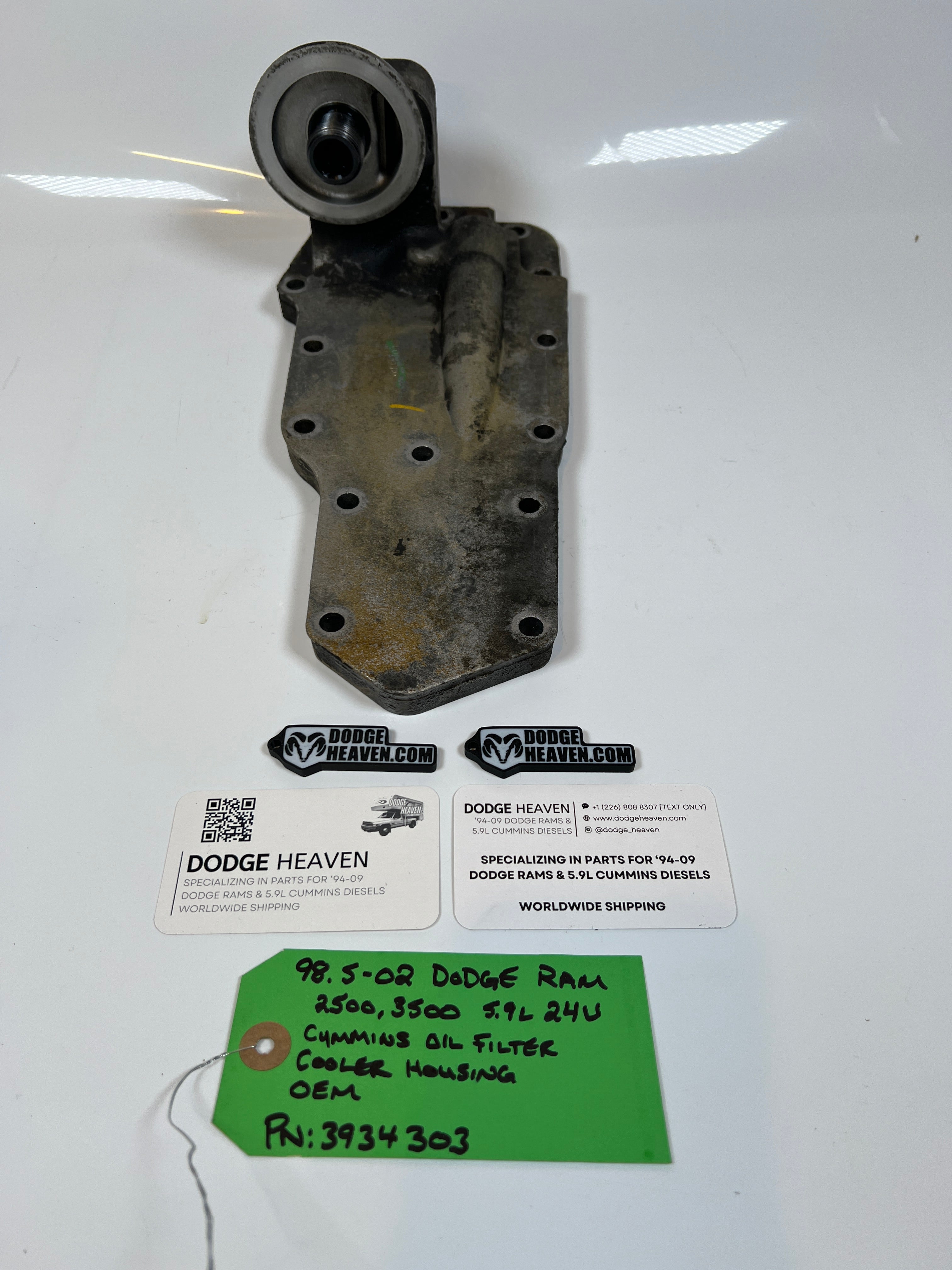1998.5-2002 Dodge Ram 24 valve 5.9L Cummins Oil Filter Cooler Housing