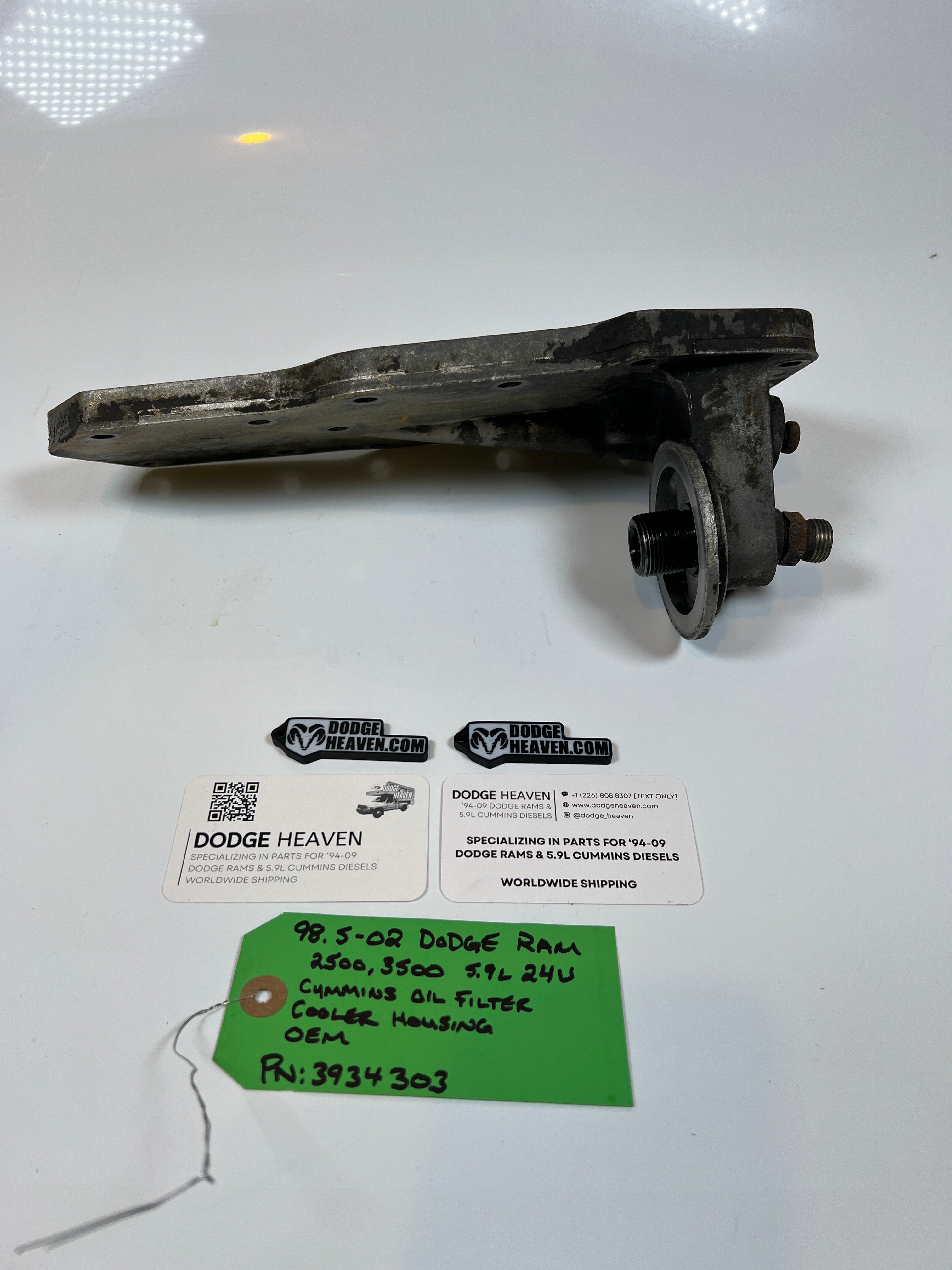1998.5-2002 Dodge Ram 24 valve 5.9L Cummins Oil Filter Cooler Housing