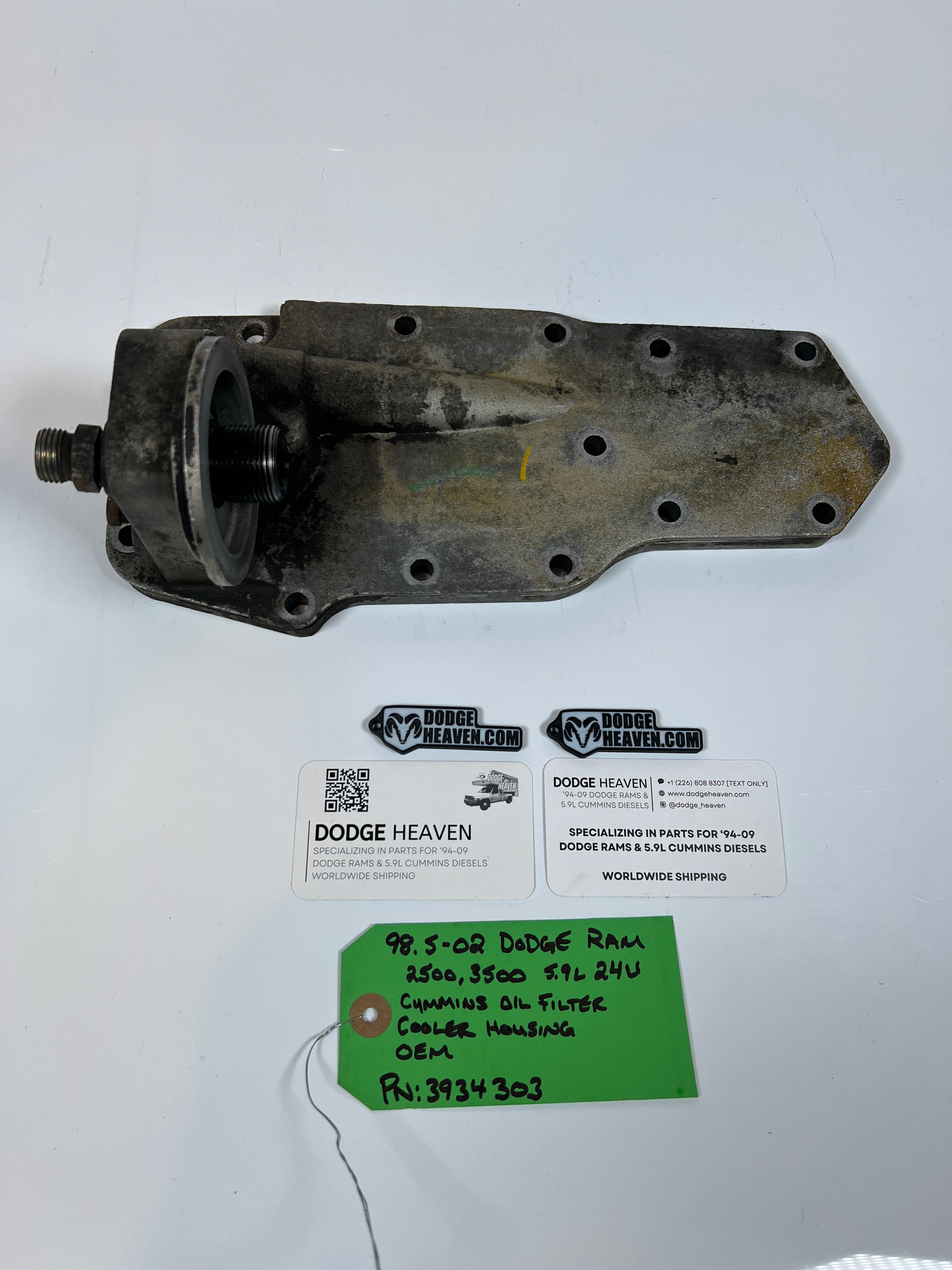 1998.5-2002 Dodge Ram 24 valve 5.9L Cummins Oil Filter Cooler Housing