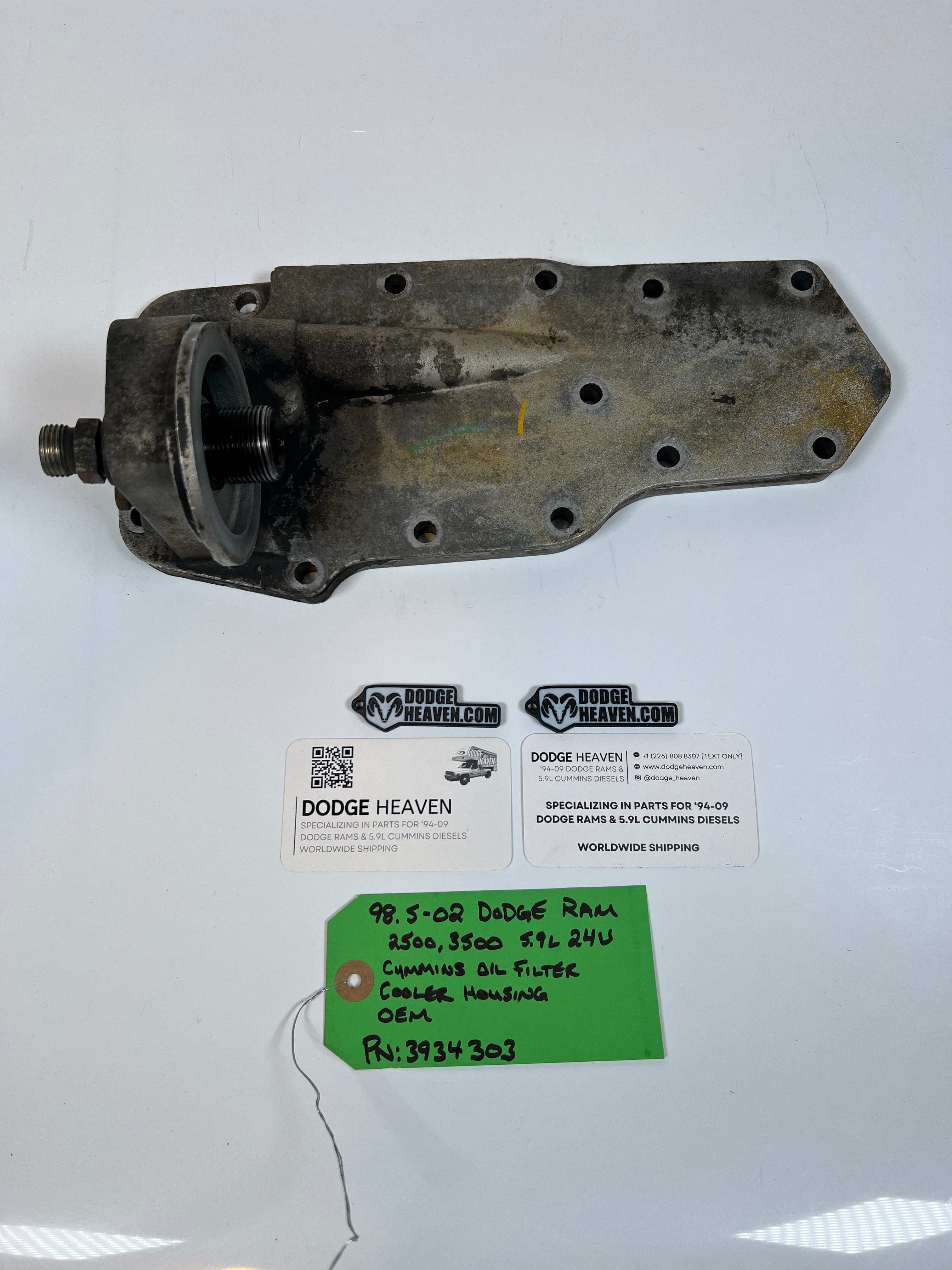 1998.5-2002 Dodge Ram 24 valve 5.9L Cummins Oil Filter Cooler Housing