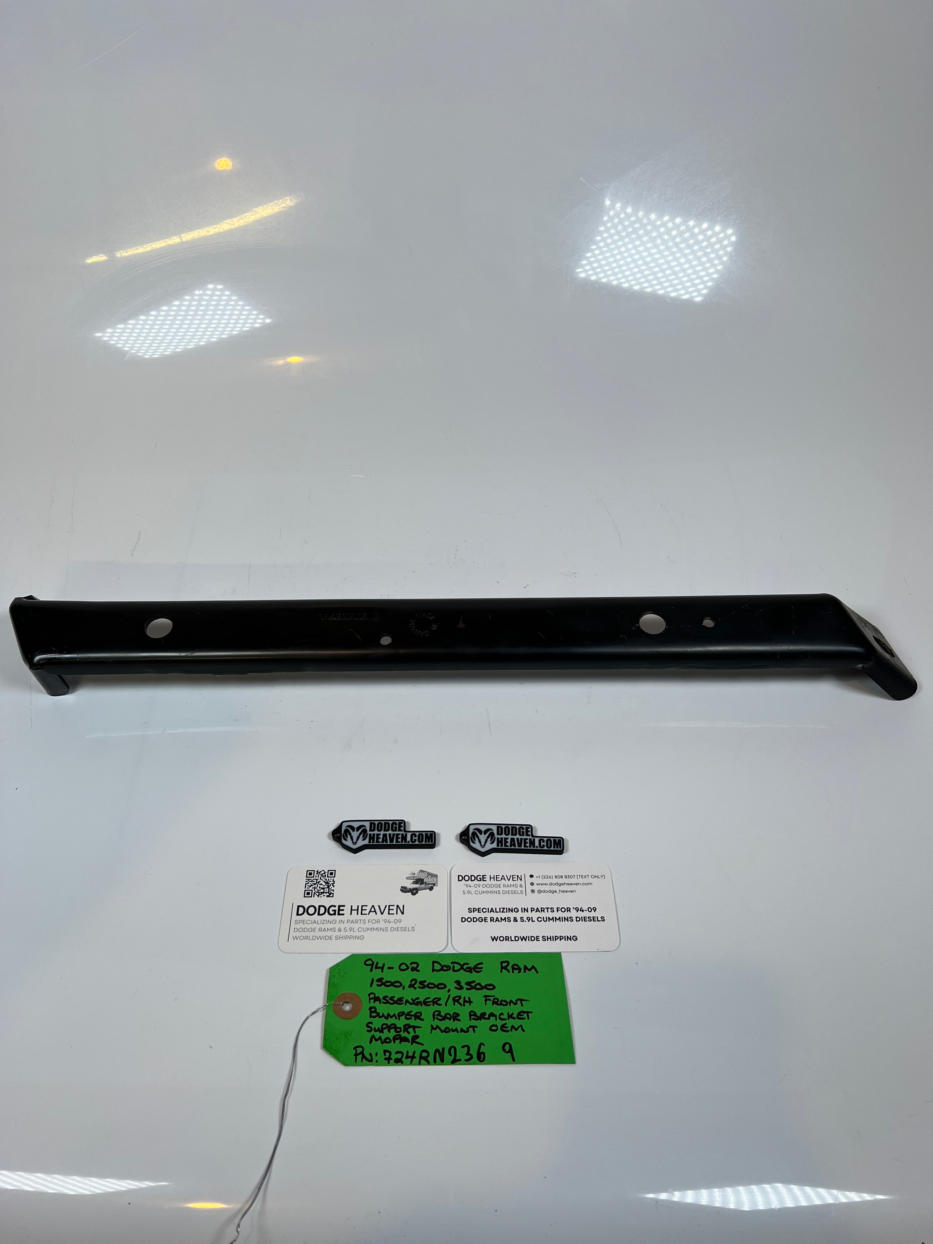 1994-2002 Dodge Ram Front Outer Bumper Support Bracket 1500 2500 3500 Passenger