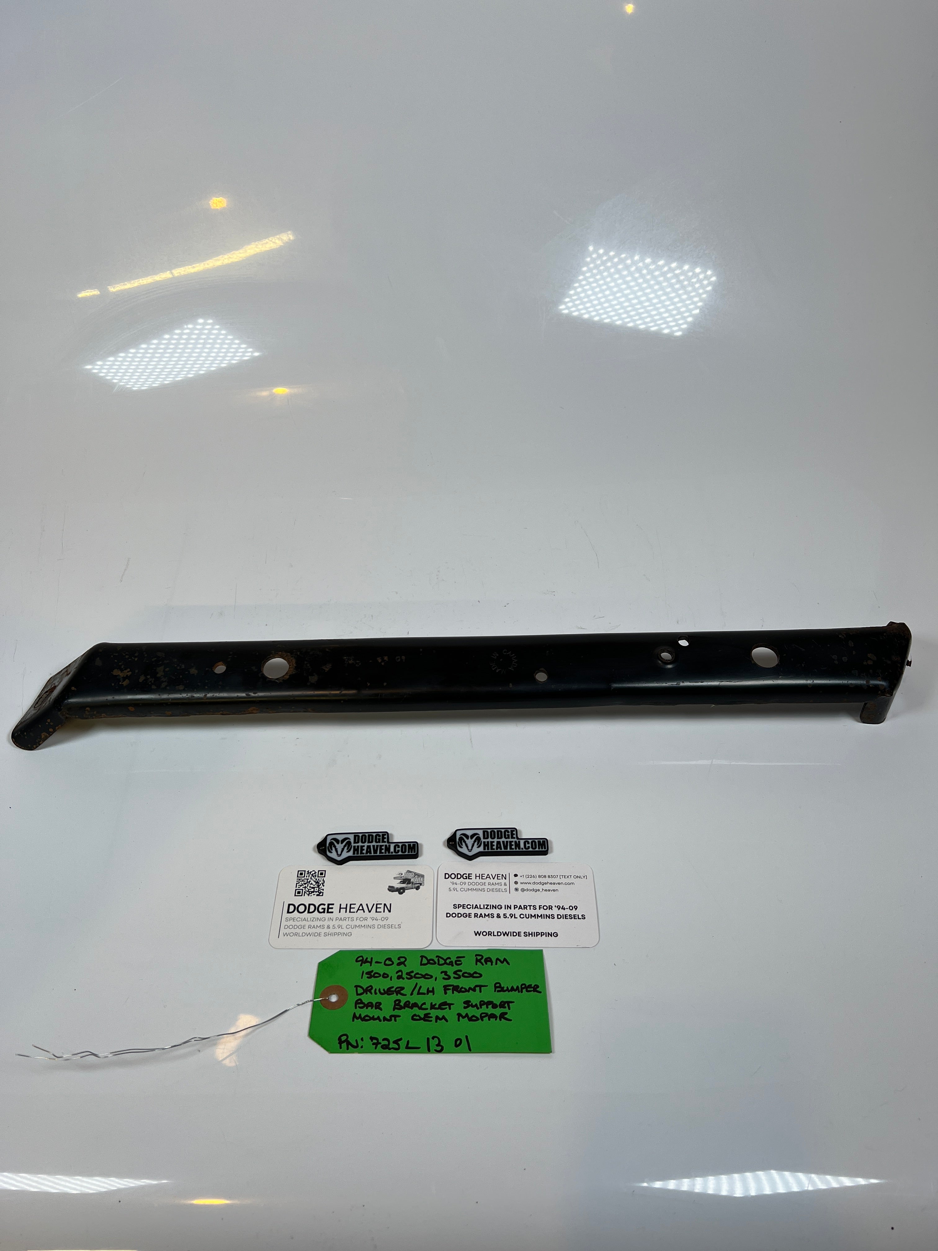 1994-2002 Dodge Ram Front Outer Bumper Support Bracket 1500 2500 3500 Driver