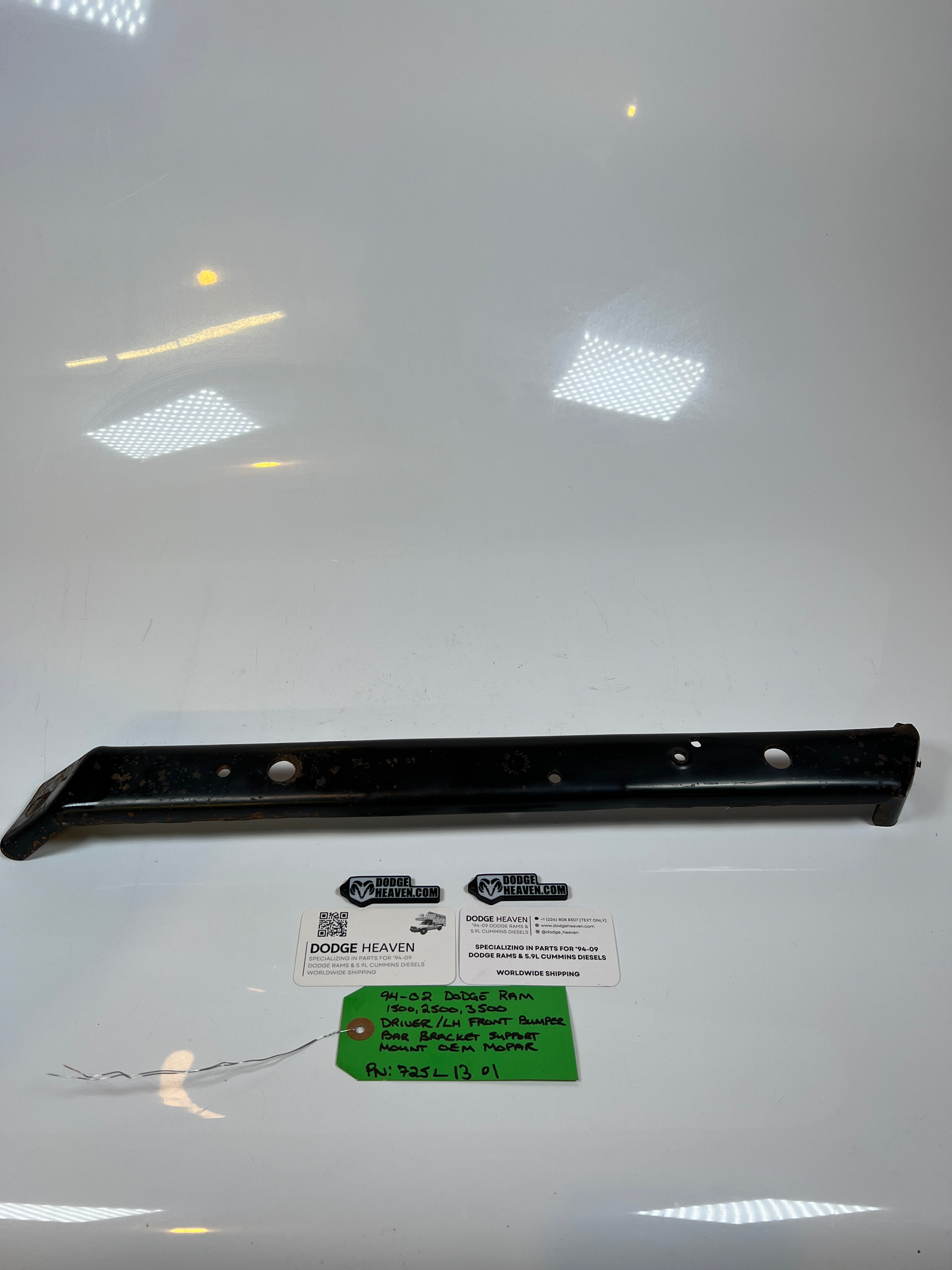 1994-2002 Dodge Ram Front Outer Bumper Support Bracket 1500 2500 3500 Driver
