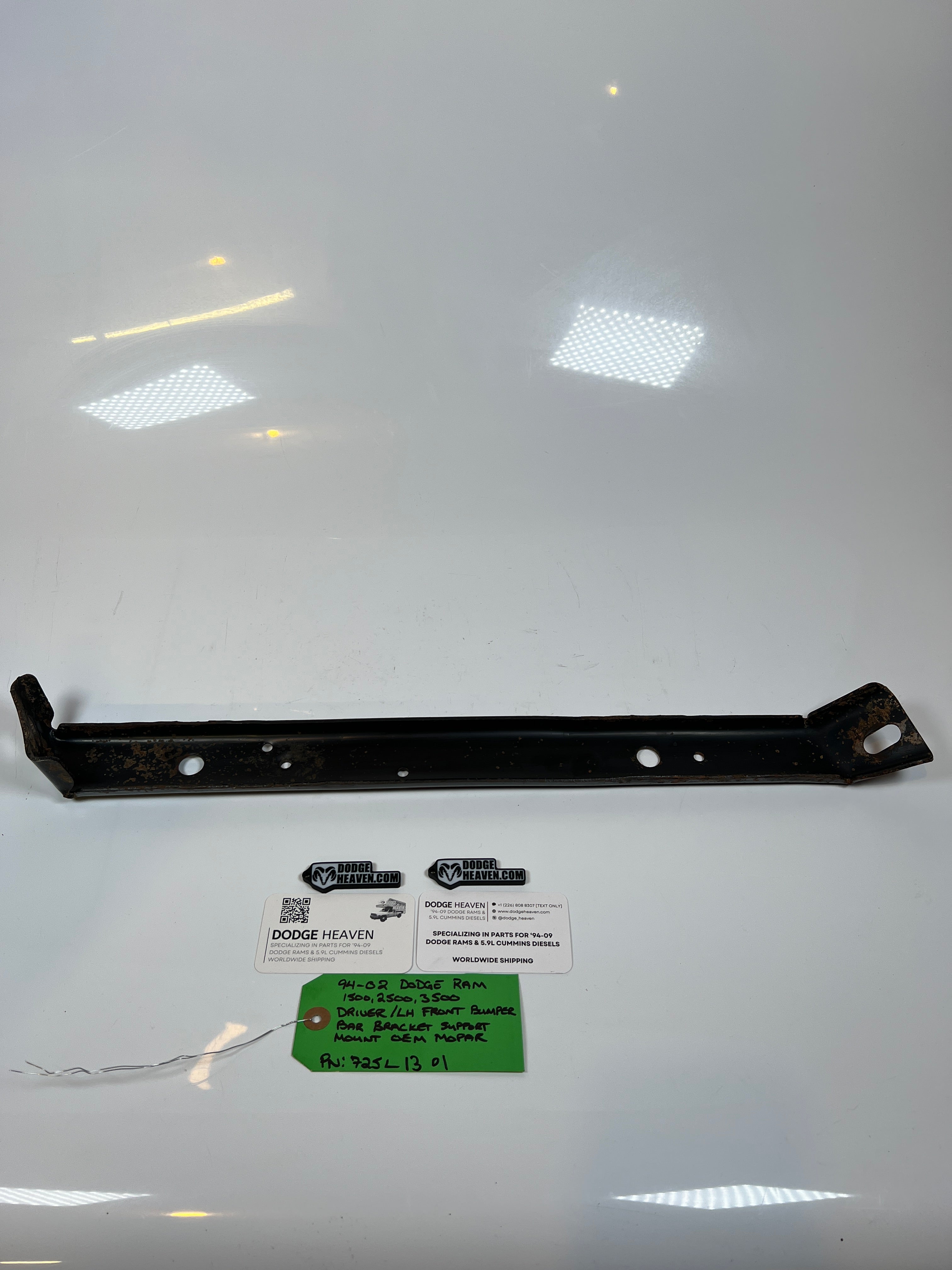 1994-2002 Dodge Ram Front Outer Bumper Support Bracket 1500 2500 3500 Driver