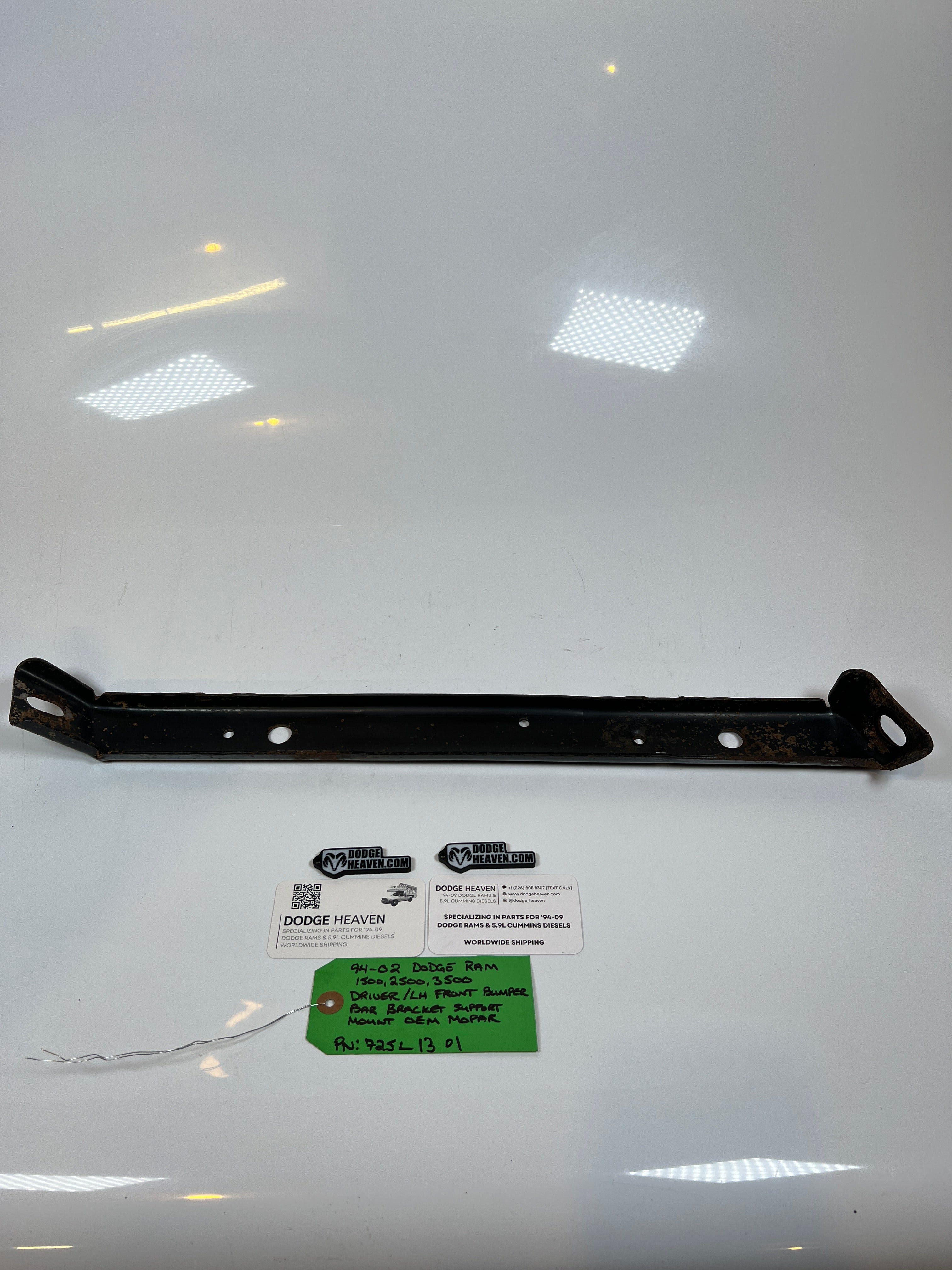 1994-2002 Dodge Ram Front Outer Bumper Support Bracket 1500 2500 3500 Driver