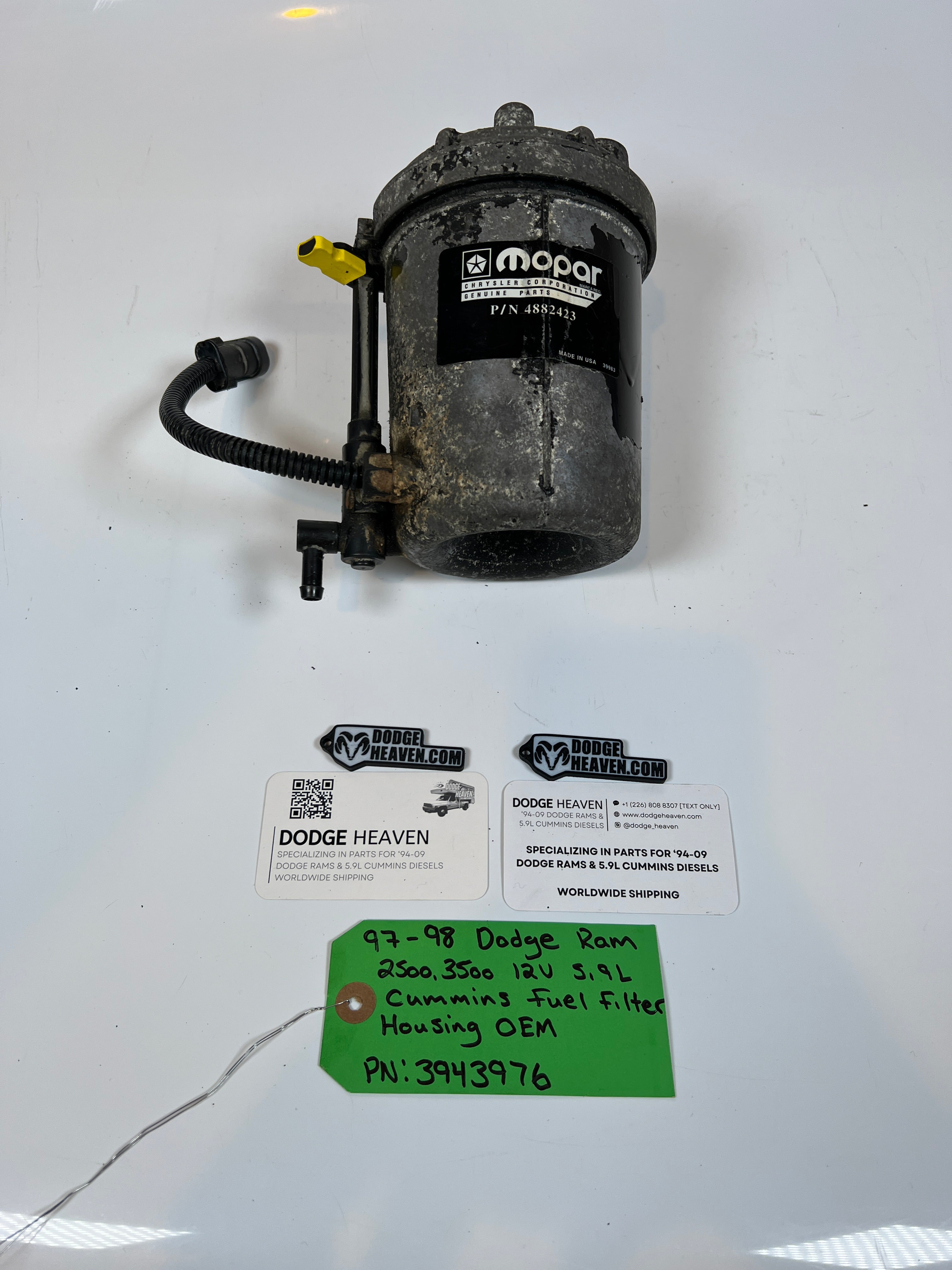 1997-1998 Dodge Ram 2500 3500 12V 5.9L Cummins Fuel Filter Housing