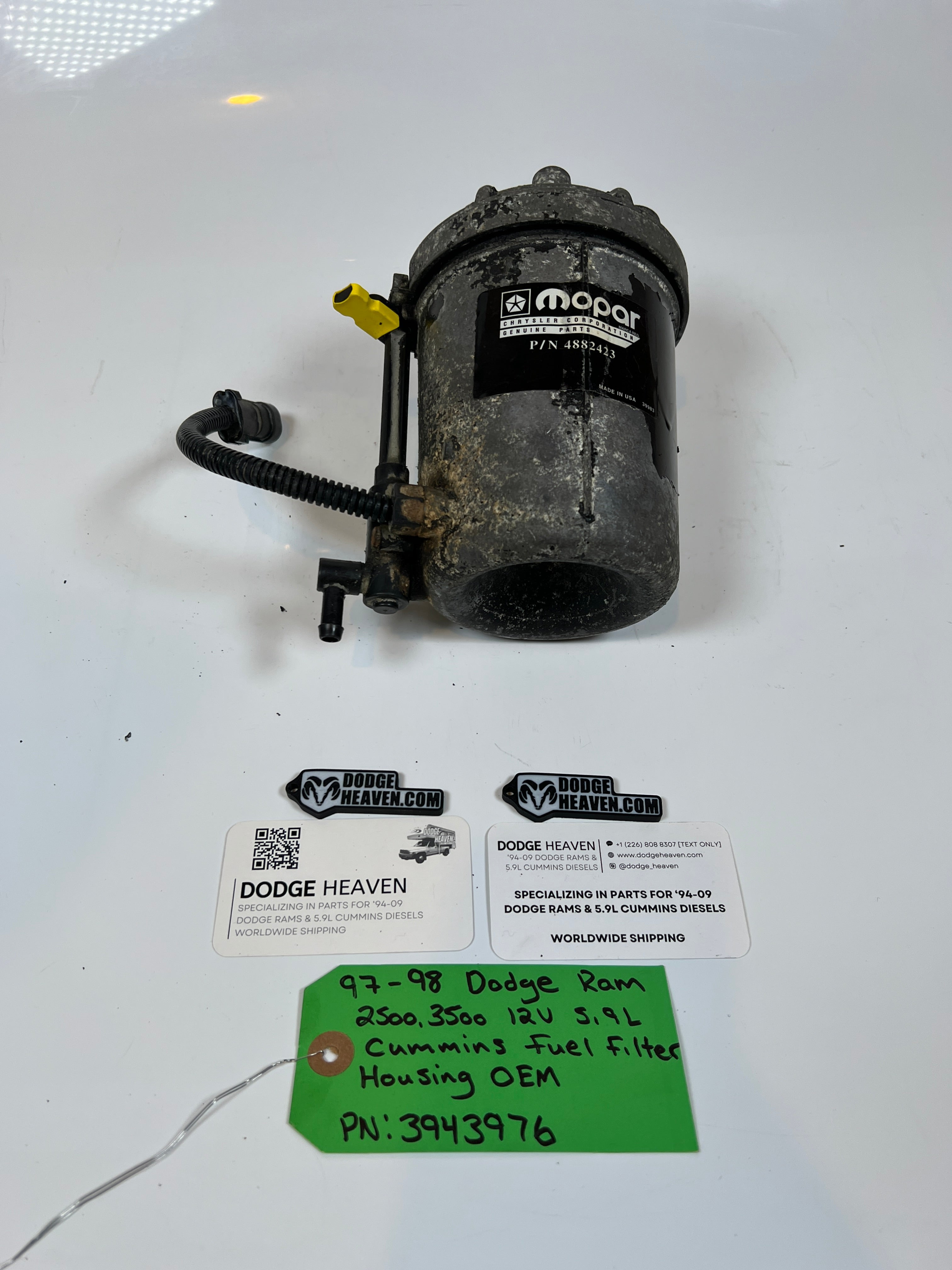 1997-1998 Dodge Ram 2500 3500 12V 5.9L Cummins Fuel Filter Housing