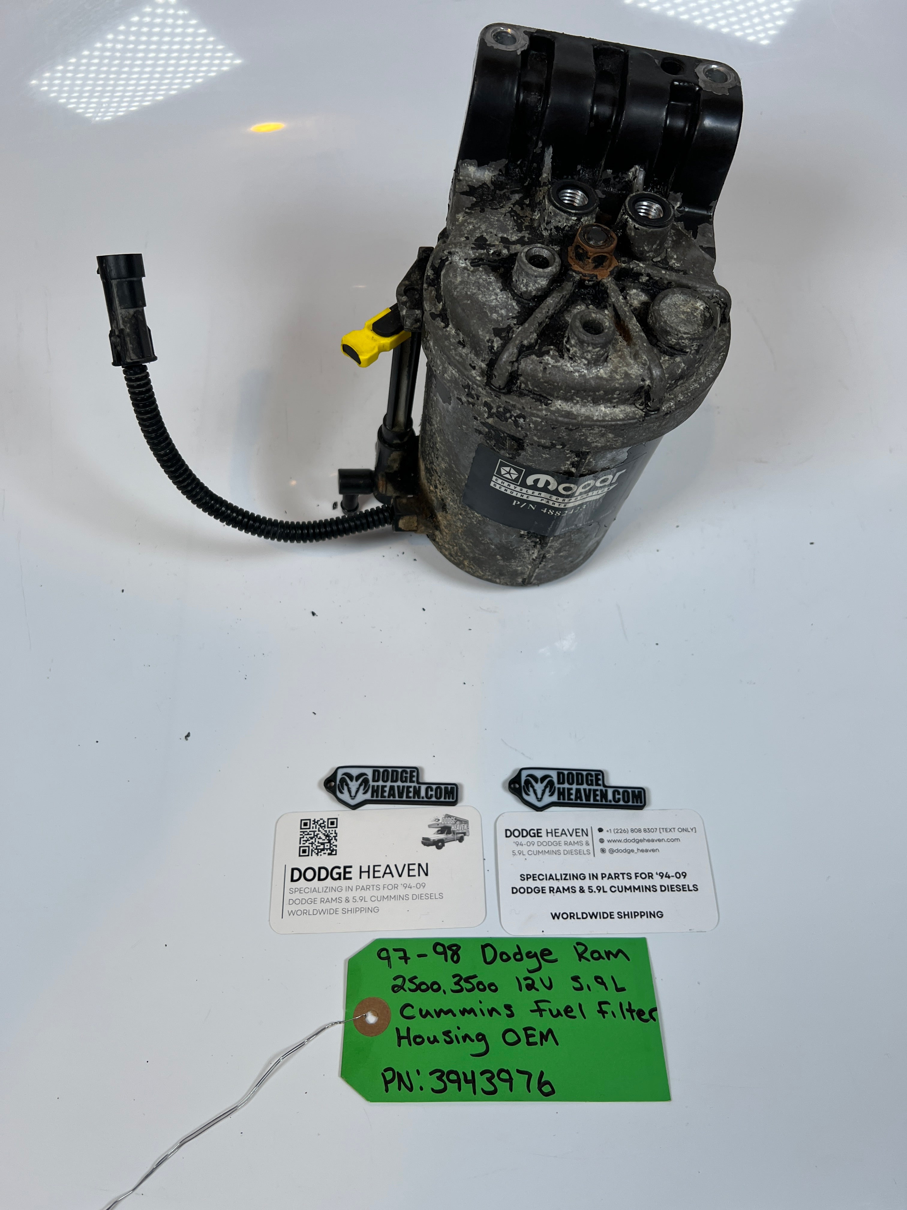 1997-1998 Dodge Ram 2500 3500 12V 5.9L Cummins Fuel Filter Housing