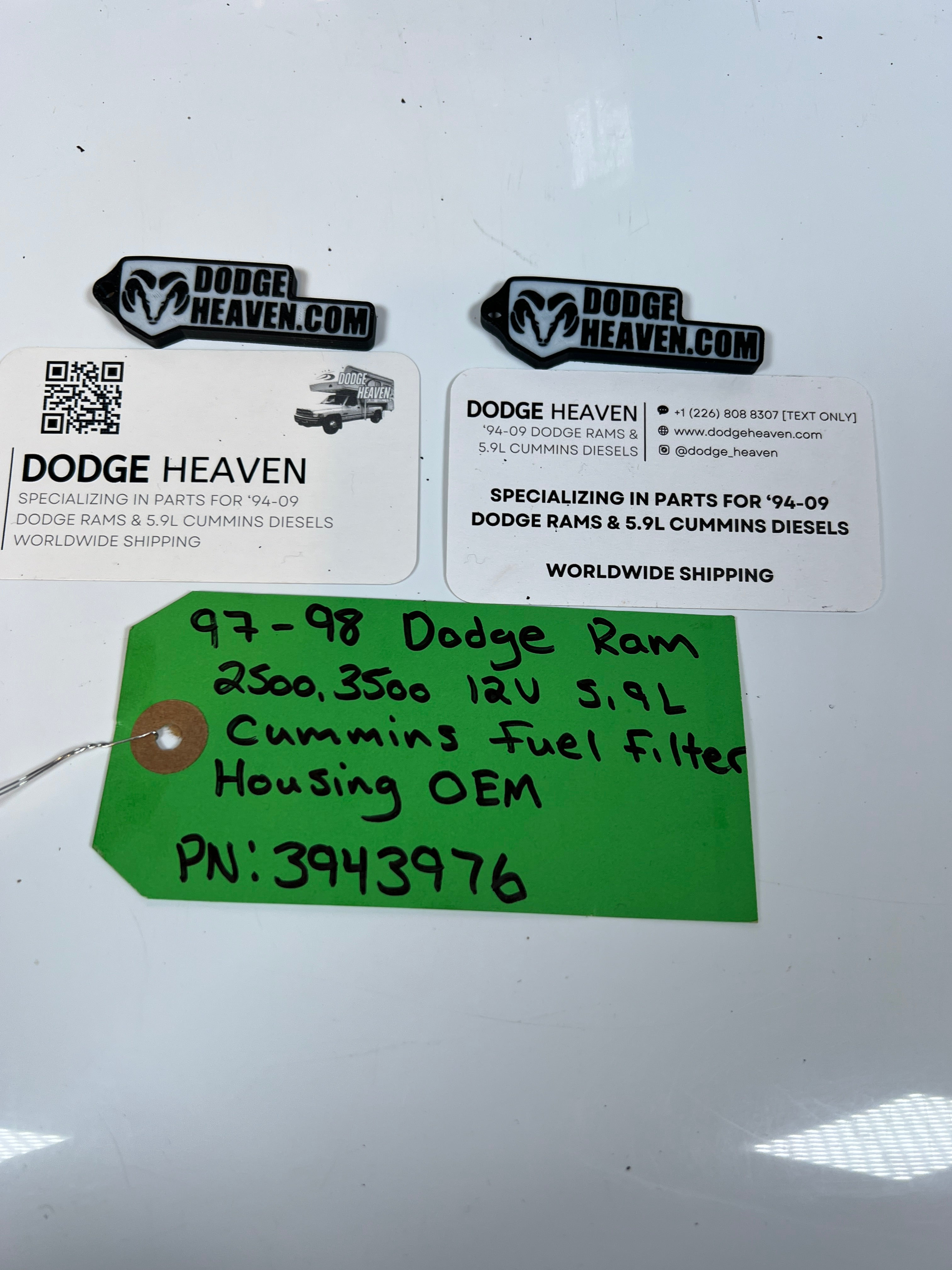 1997-1998 Dodge Ram 2500 3500 12V 5.9L Cummins Fuel Filter Housing