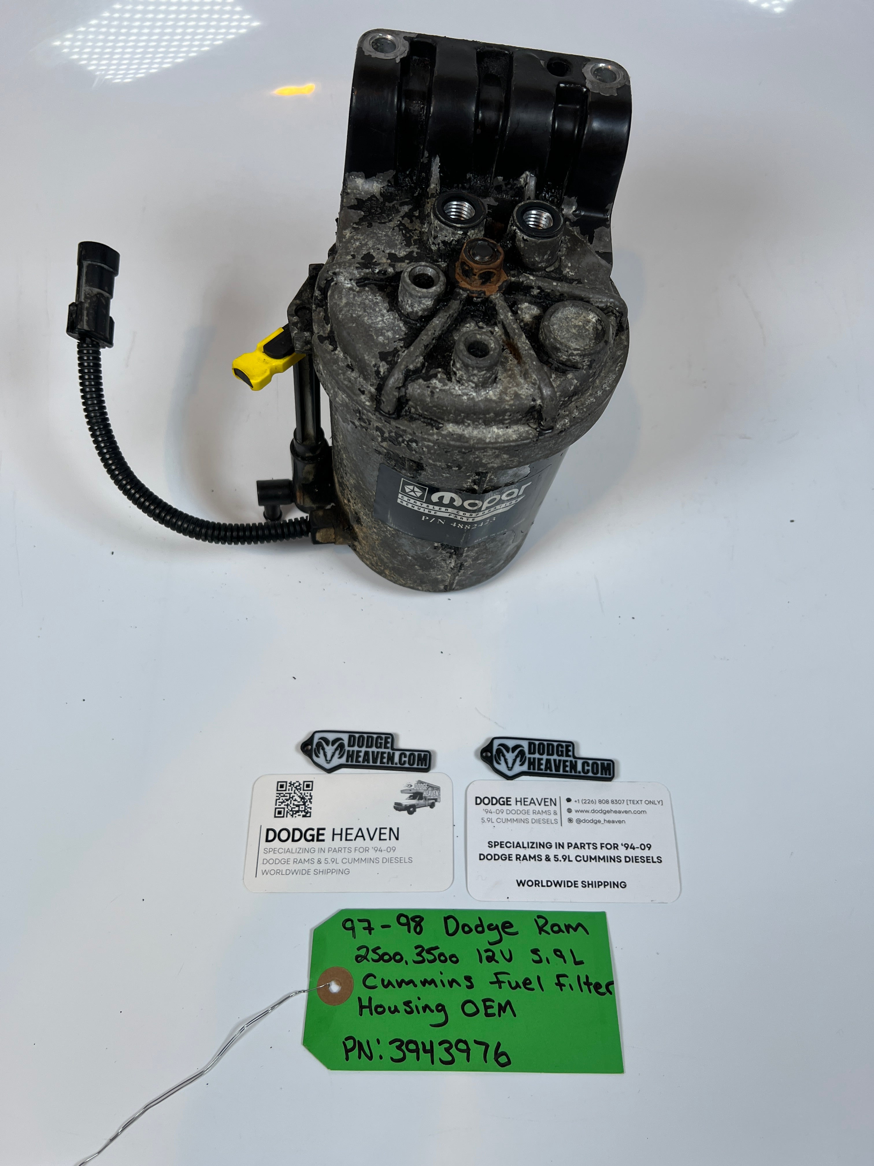 1997-1998 Dodge Ram 2500 3500 12V 5.9L Cummins Fuel Filter Housing