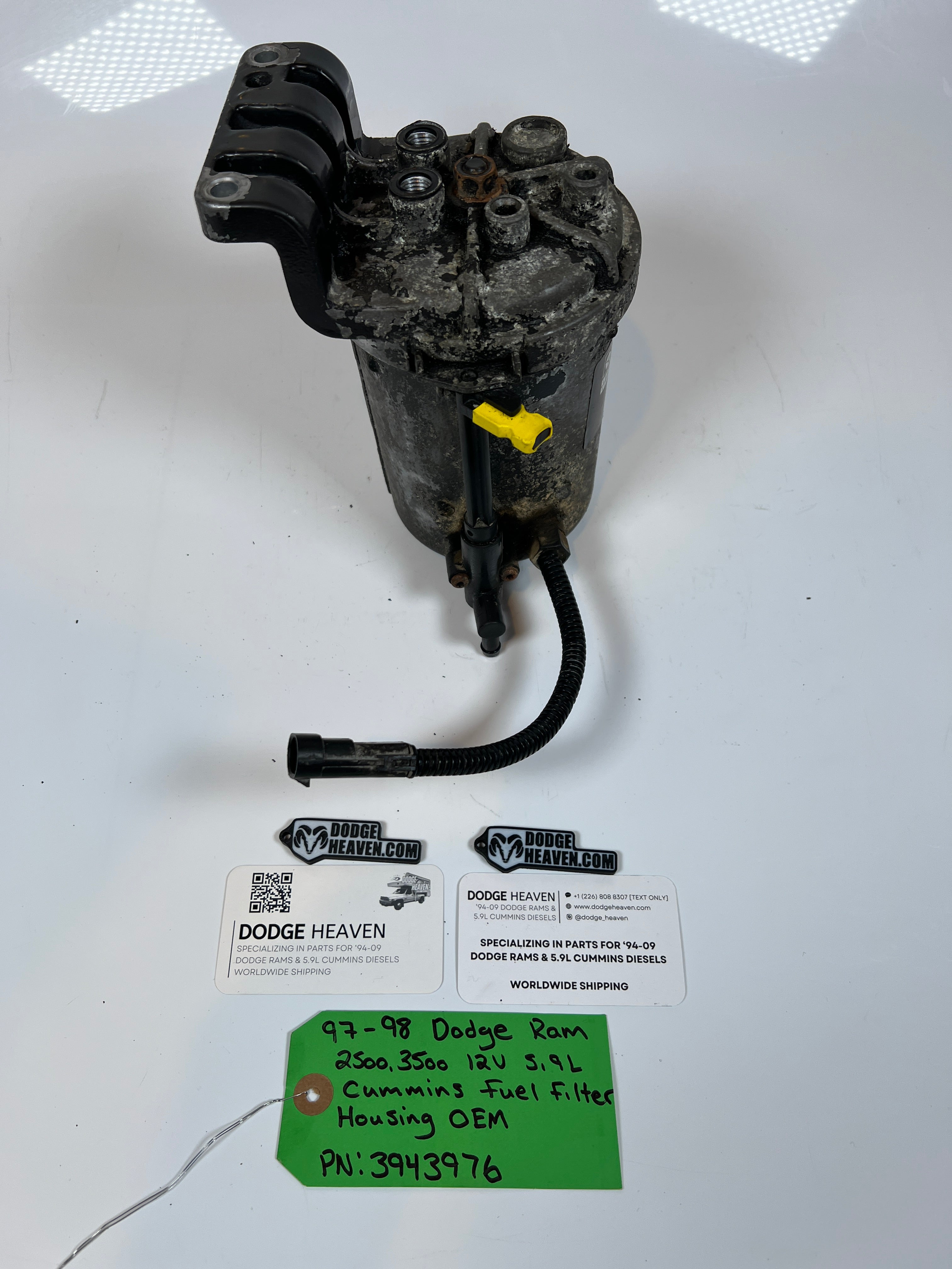 1997-1998 Dodge Ram 2500 3500 12V 5.9L Cummins Fuel Filter Housing