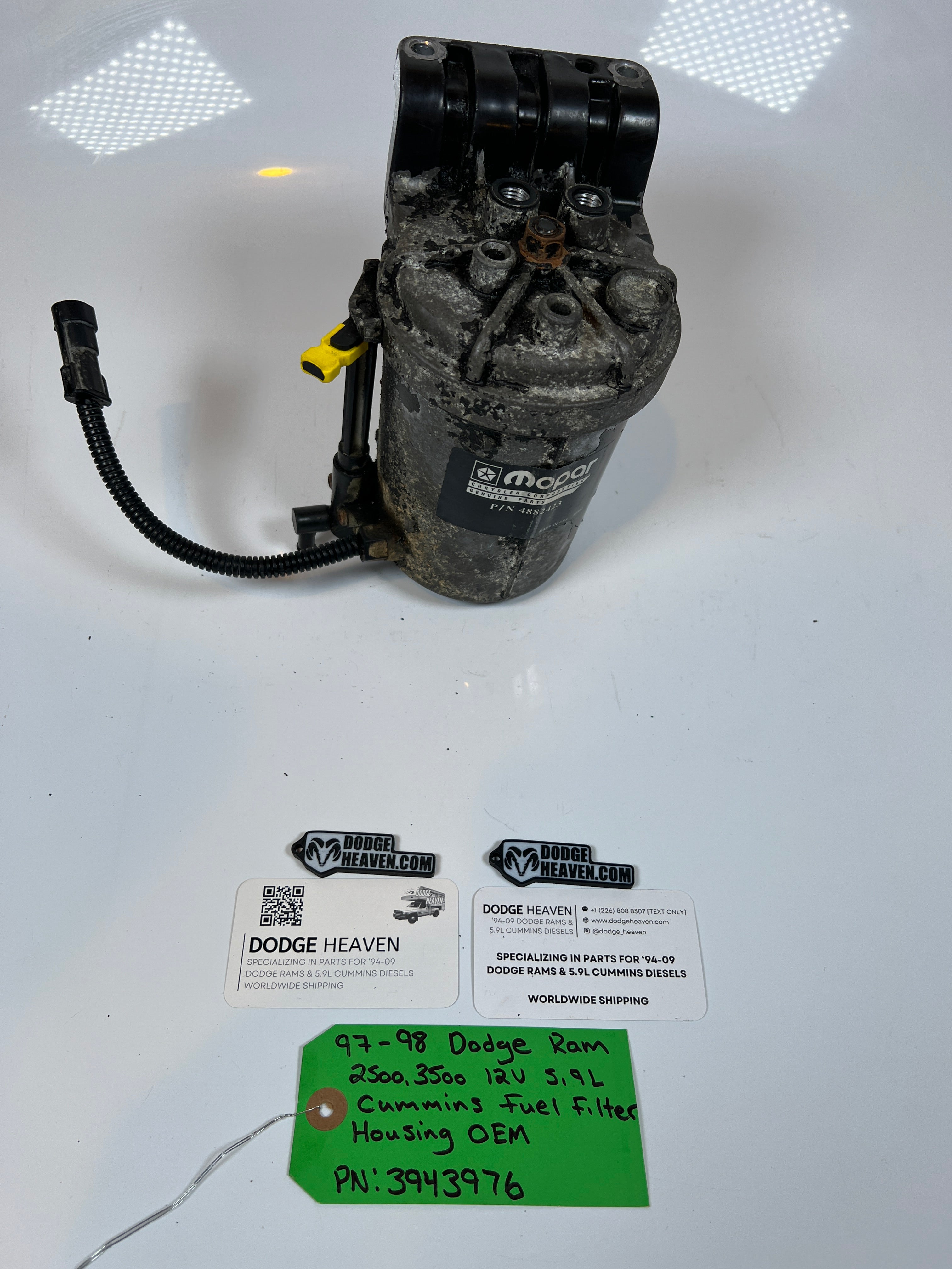 1997-1998 Dodge Ram 2500 3500 12V 5.9L Cummins Fuel Filter Housing