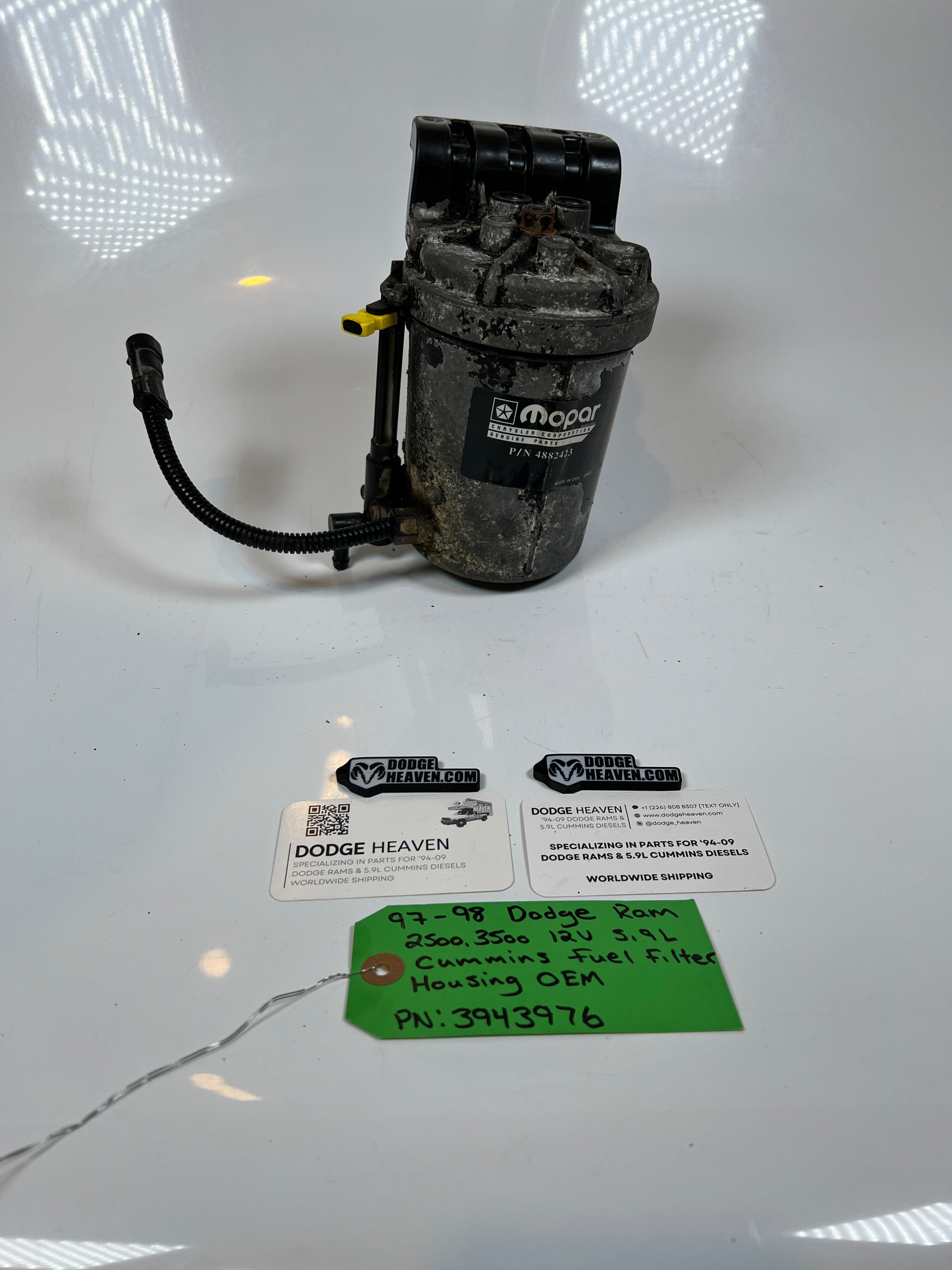 1997-1998 Dodge Ram 2500 3500 12V 5.9L Cummins Fuel Filter Housing