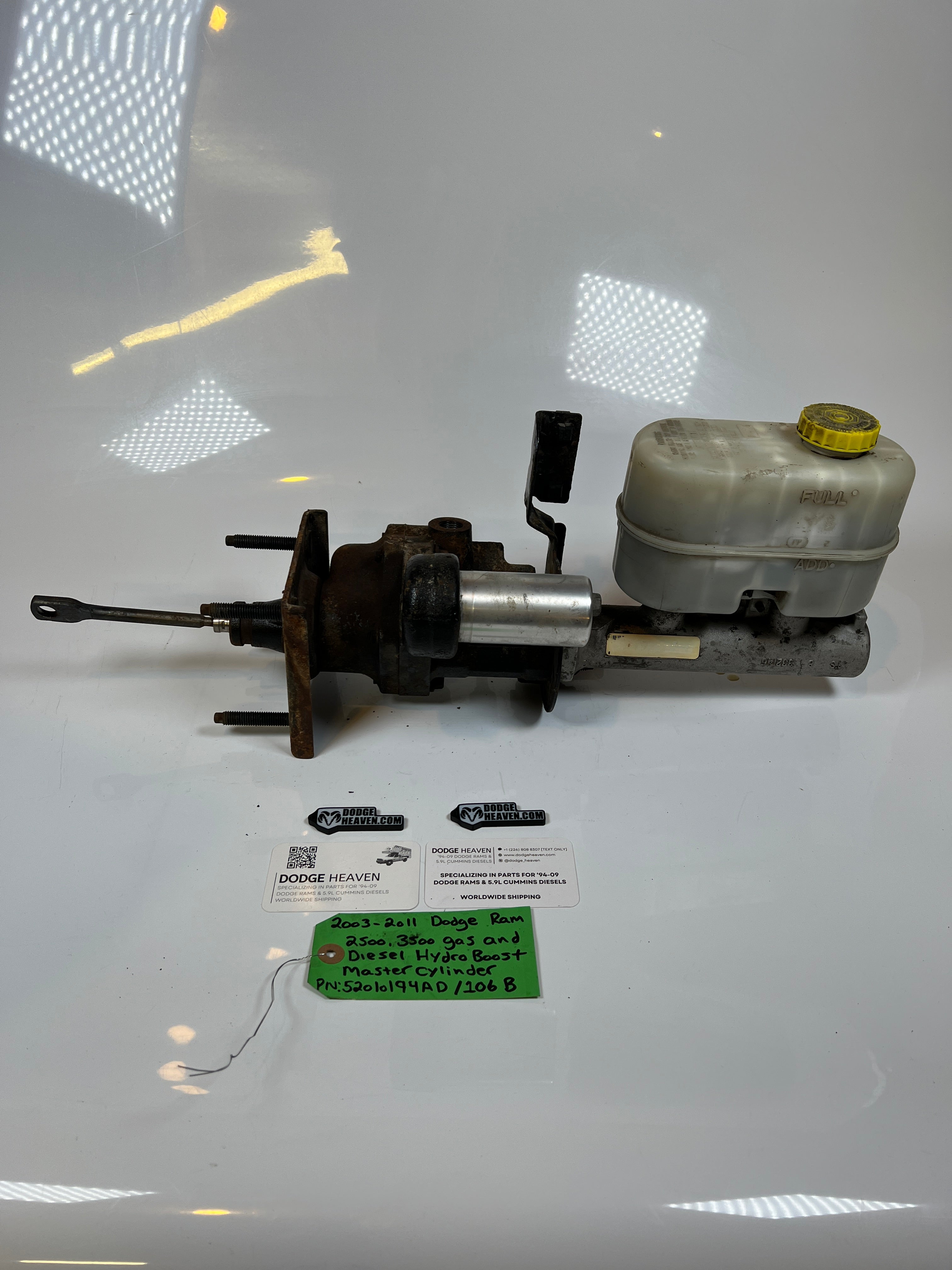 2003-2011 Dodge Ram 2500 3500 Hydro Boost & Master Cylinder