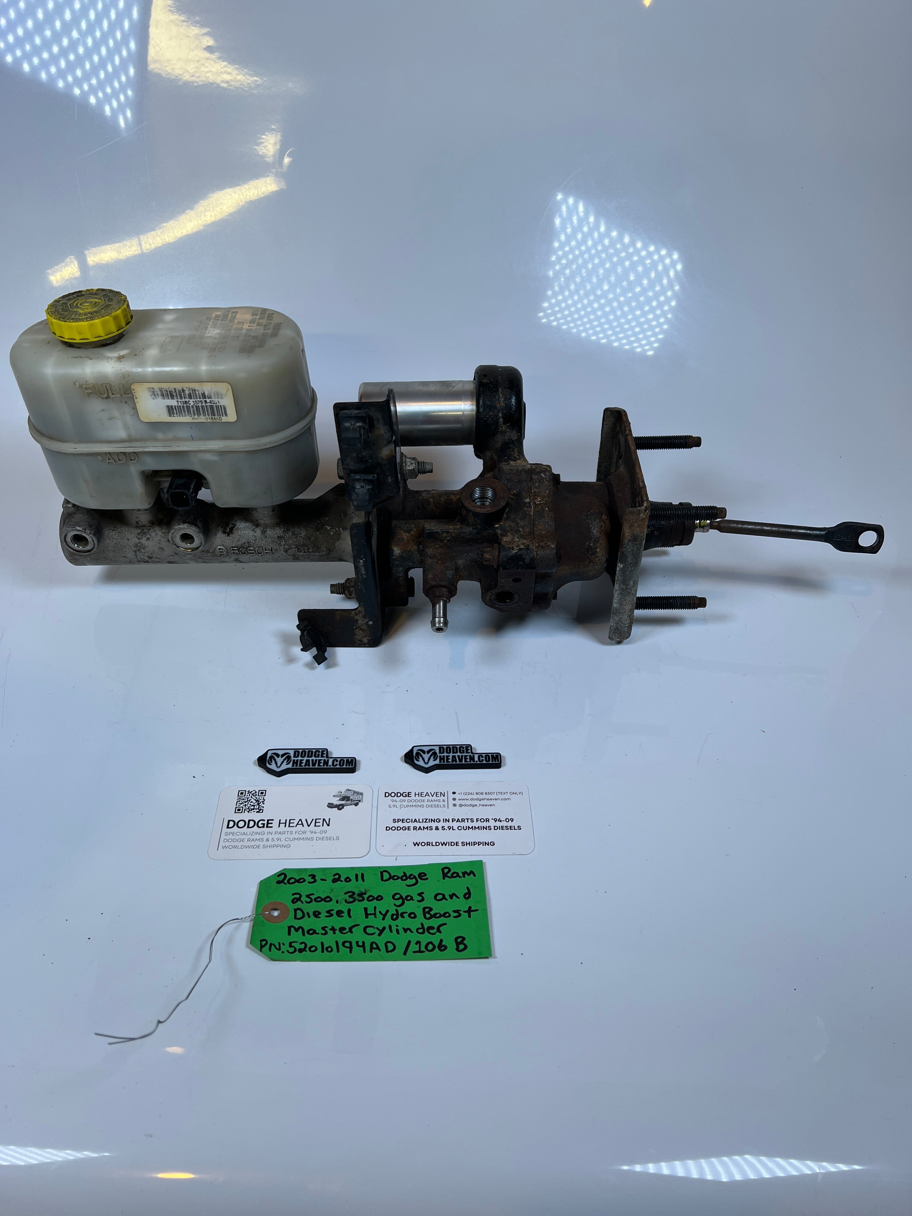 2003-2011 Dodge Ram 2500 3500 Hydro Boost & Master Cylinder