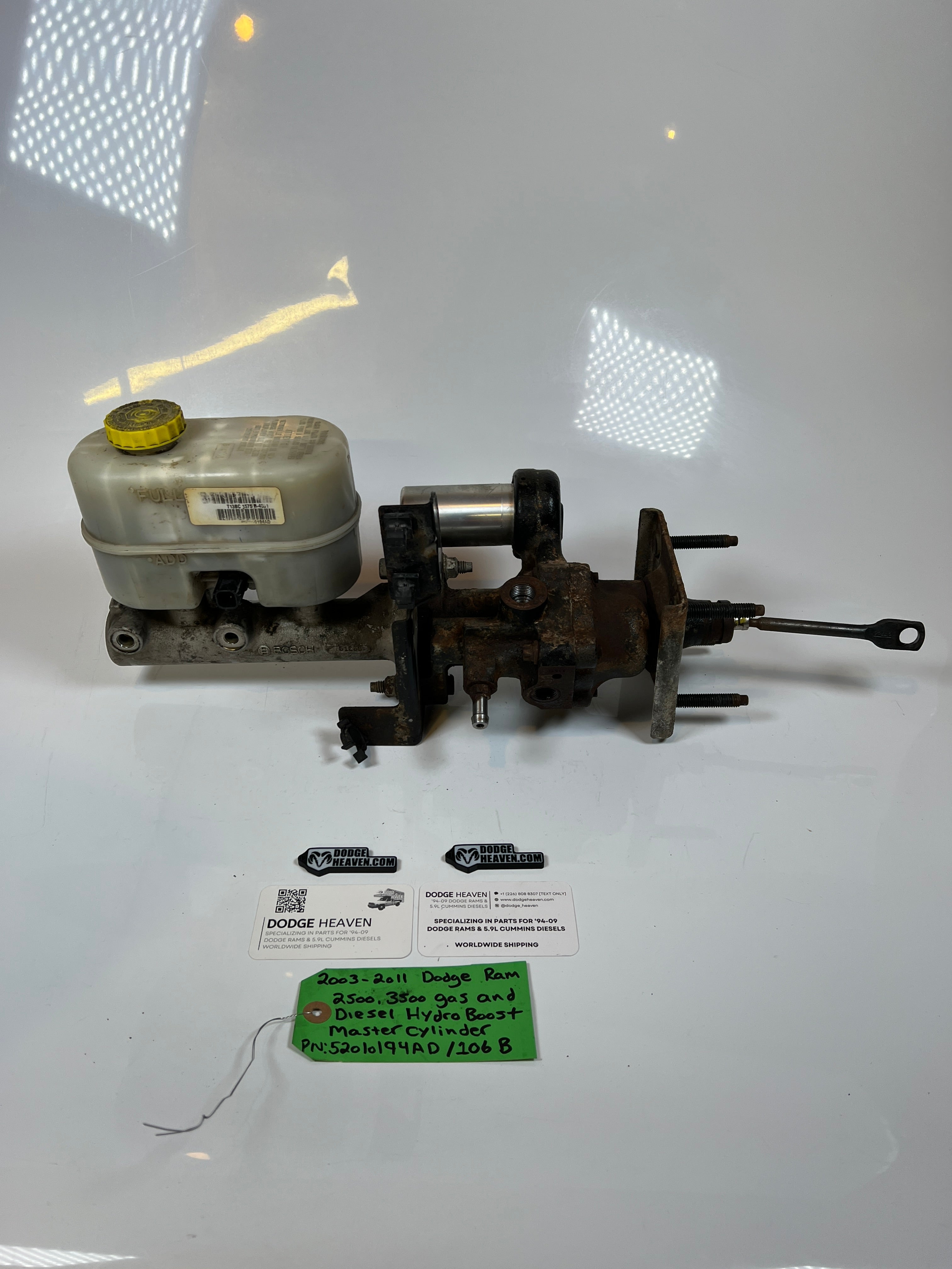2003-2011 Dodge Ram 2500 3500 Hydro Boost & Master Cylinder
