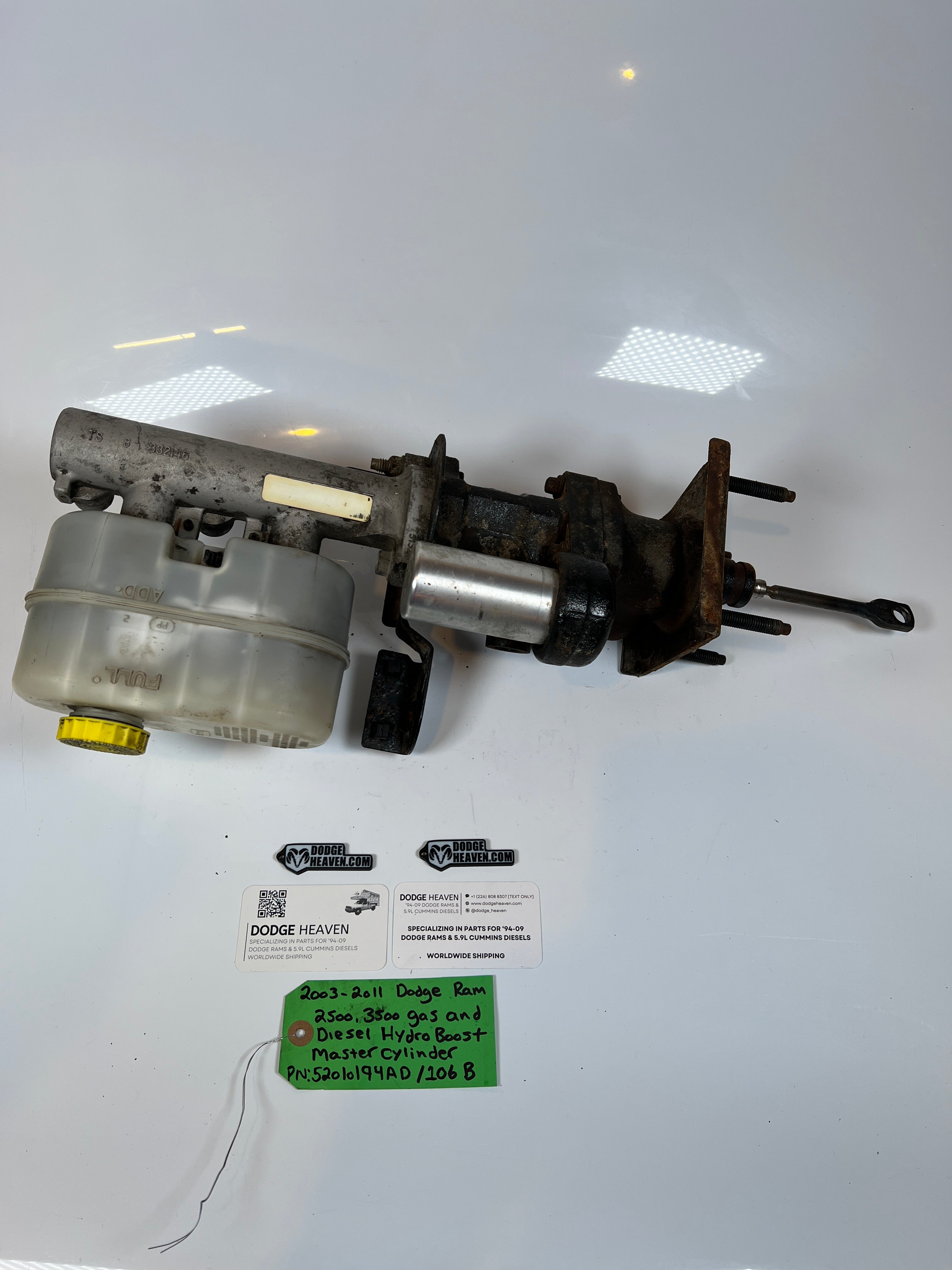 2003-2011 Dodge Ram 2500 3500 Hydro Boost & Master Cylinder